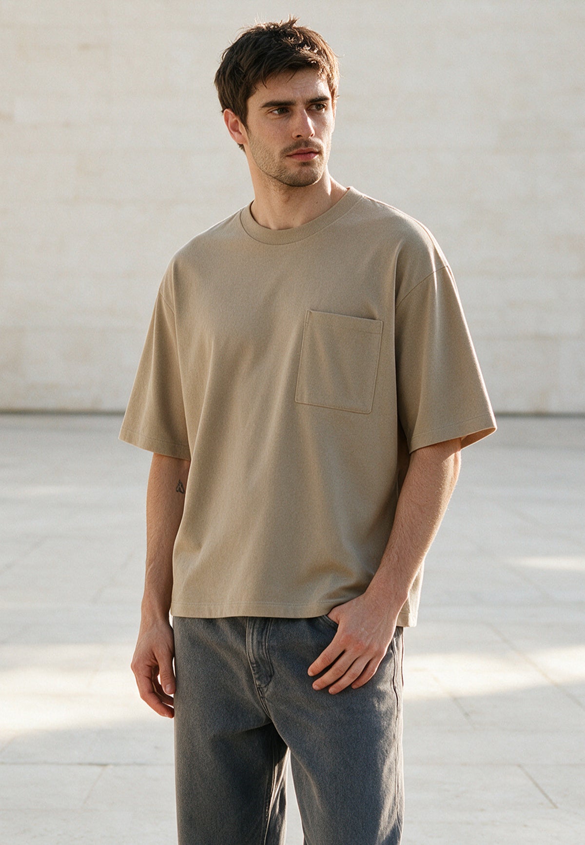 BOXY T-SHIRT KHAKI