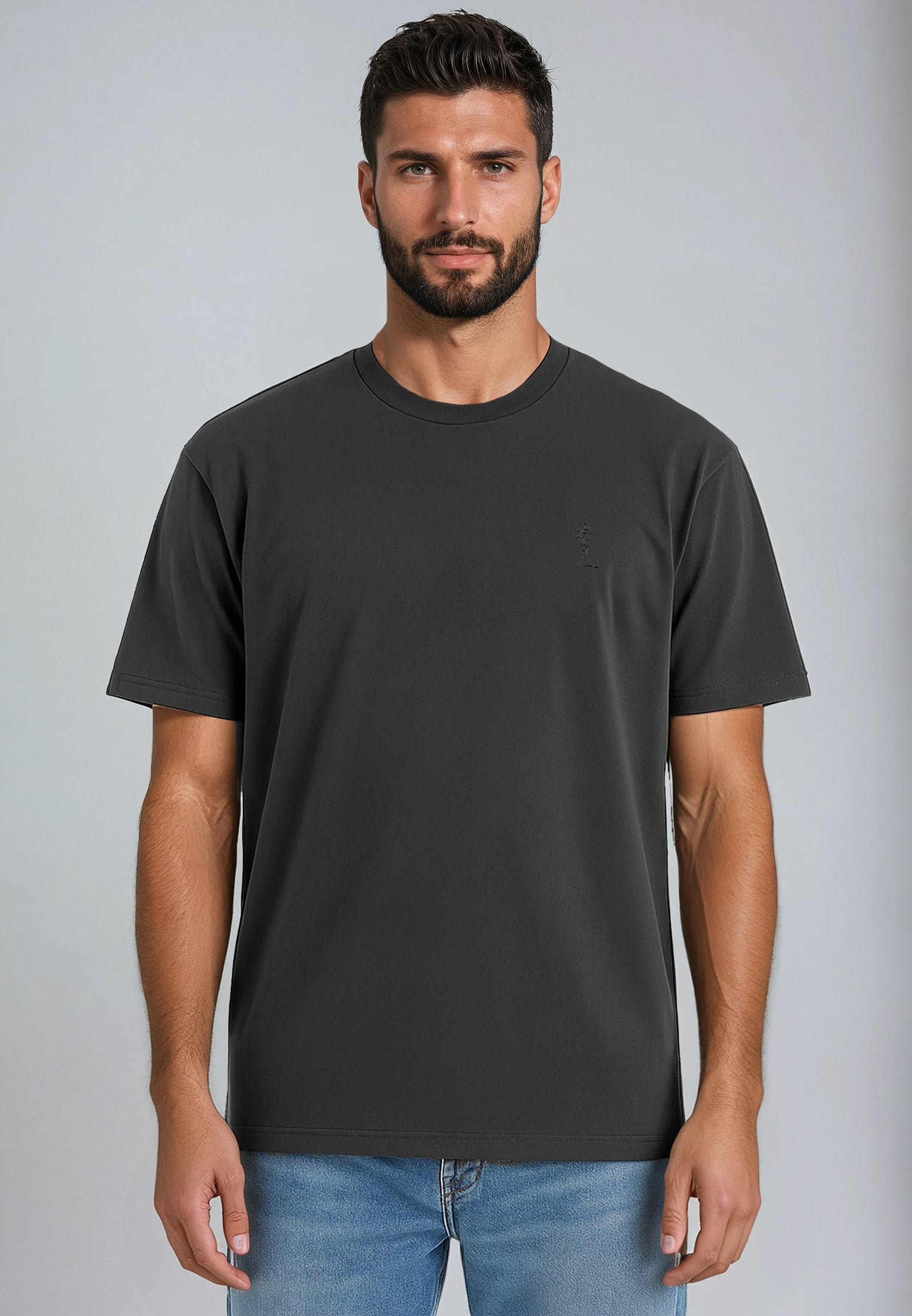 ORGANIC CORE T-SHIRT BLACK OYSTER