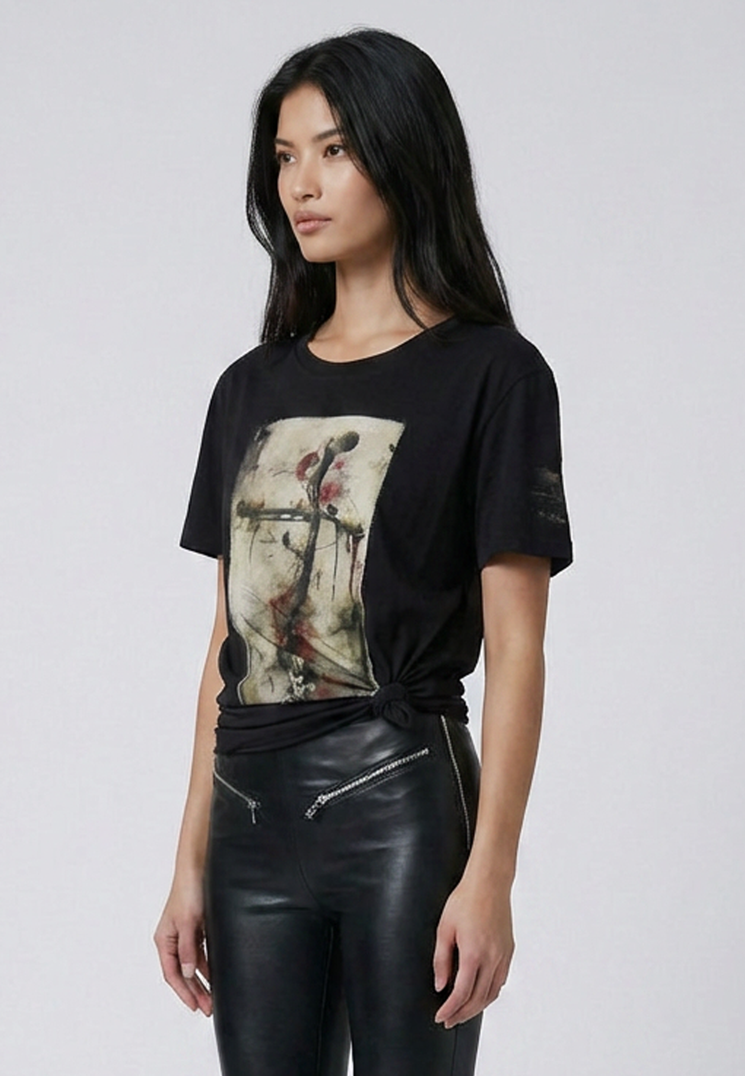 CORNERSTONE T-SHIRT WASHED BLACK