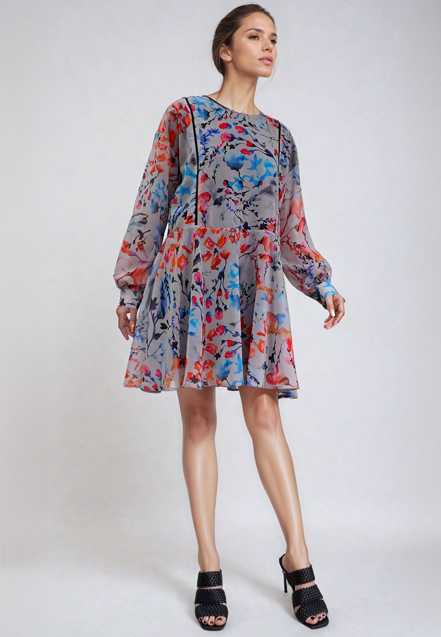 PYRITE SHORT DRESS CANVAS PUMICE STONE