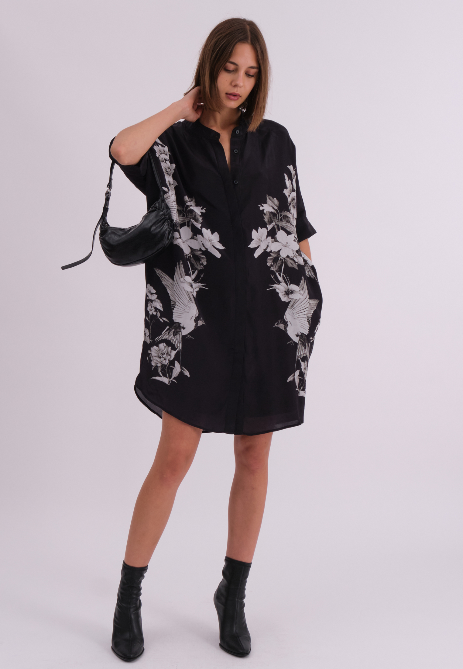 INVERSION TUNIC SWALLOW PRINT