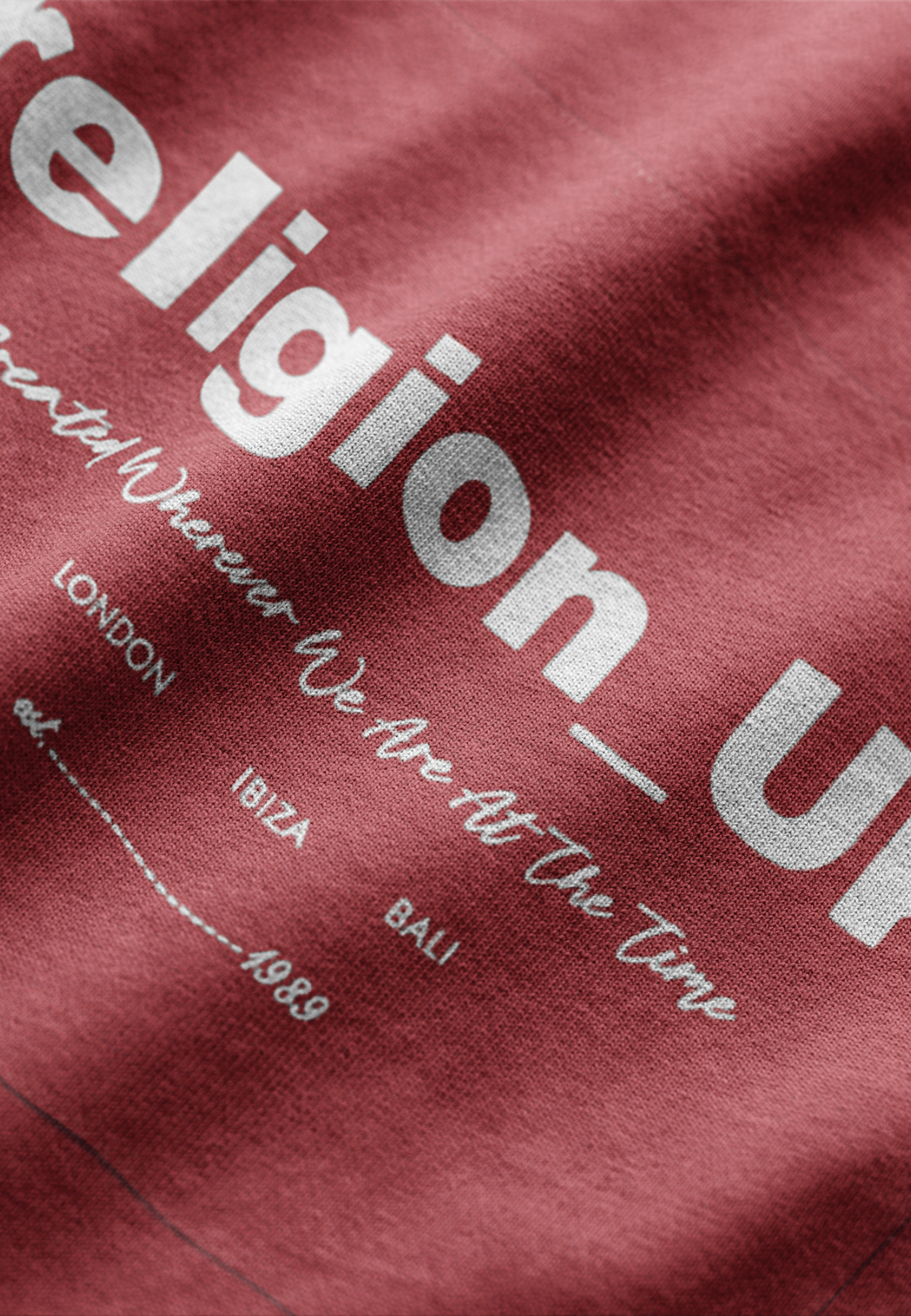 RELIGION UK T-SHIRT BRIGHT RED