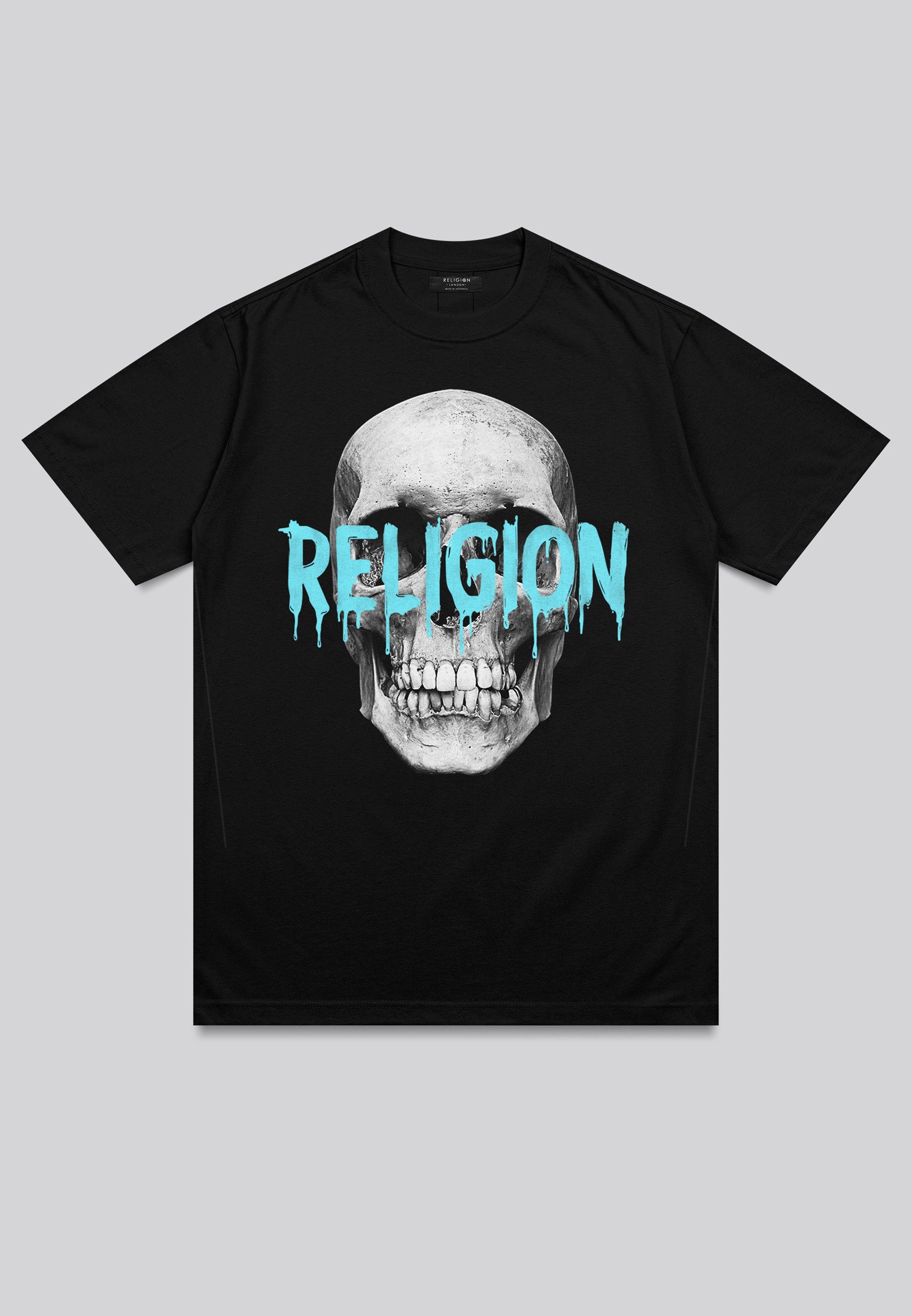 RELIGION SKULL T-SHIRT BLACK