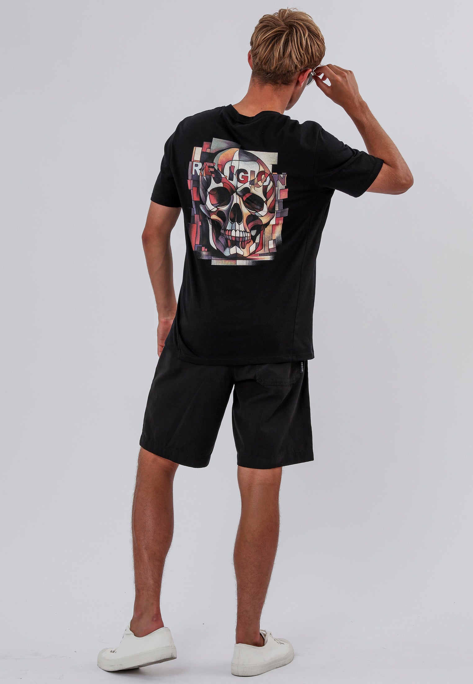 ABSTRACT T-SHIRT BLACK