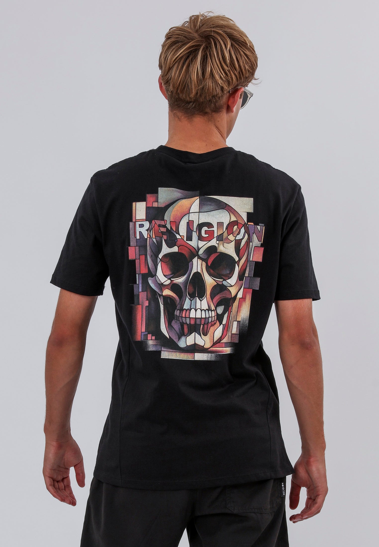 ABSTRACT T-SHIRT BLACK