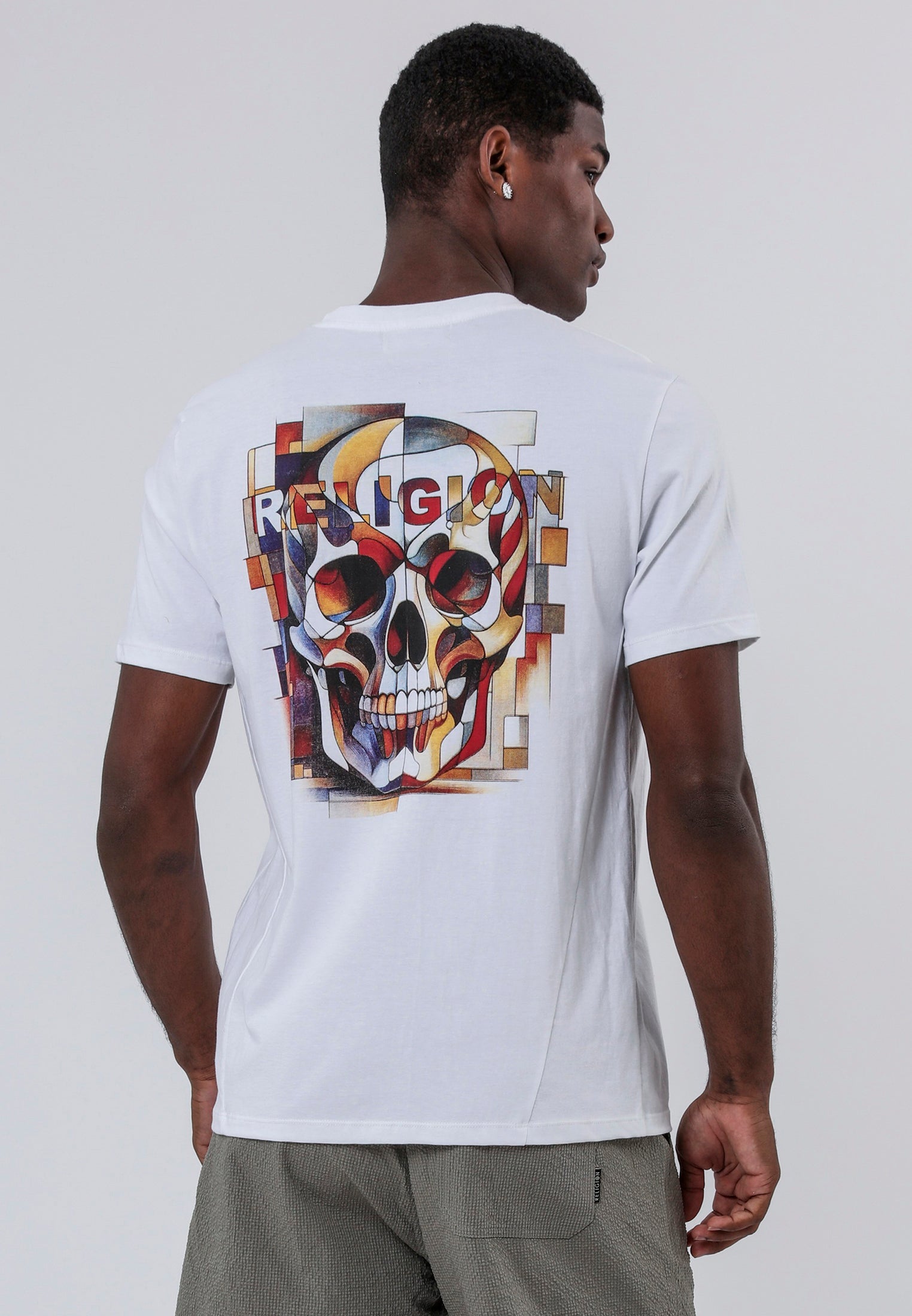 ABSTRACT T-SHIRT WHITE