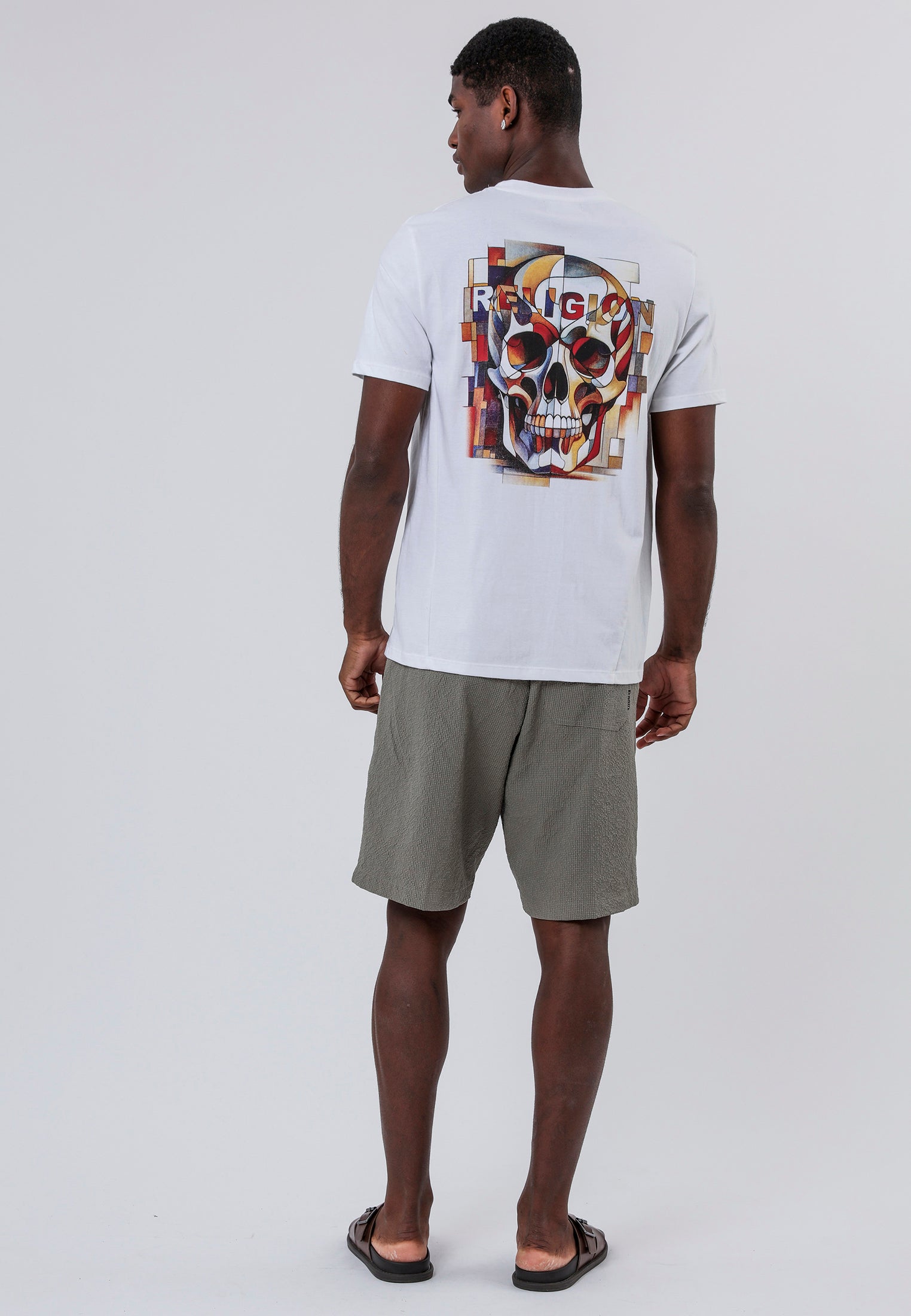 ABSTRACT T-SHIRT WHITE