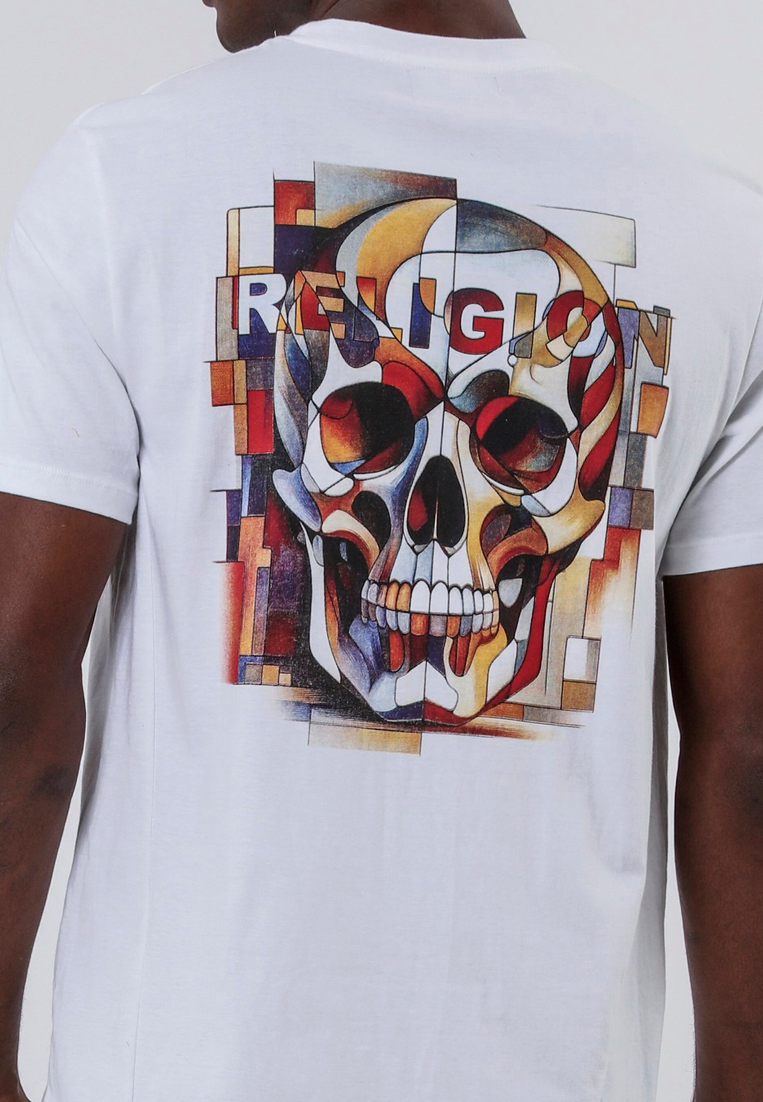 ABSTRACT T-SHIRT WHITE
