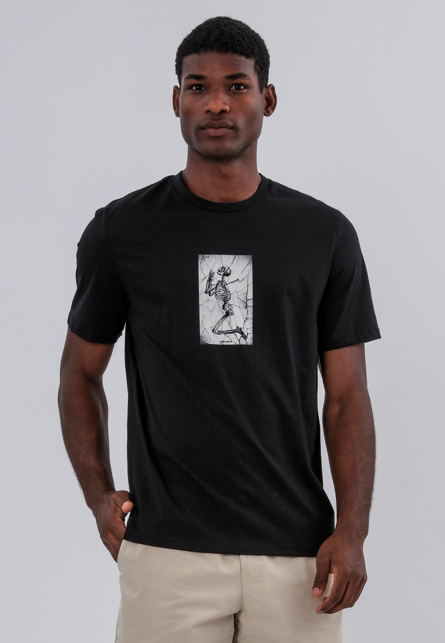 CRACK SKELETON T-SHIRT BLACK