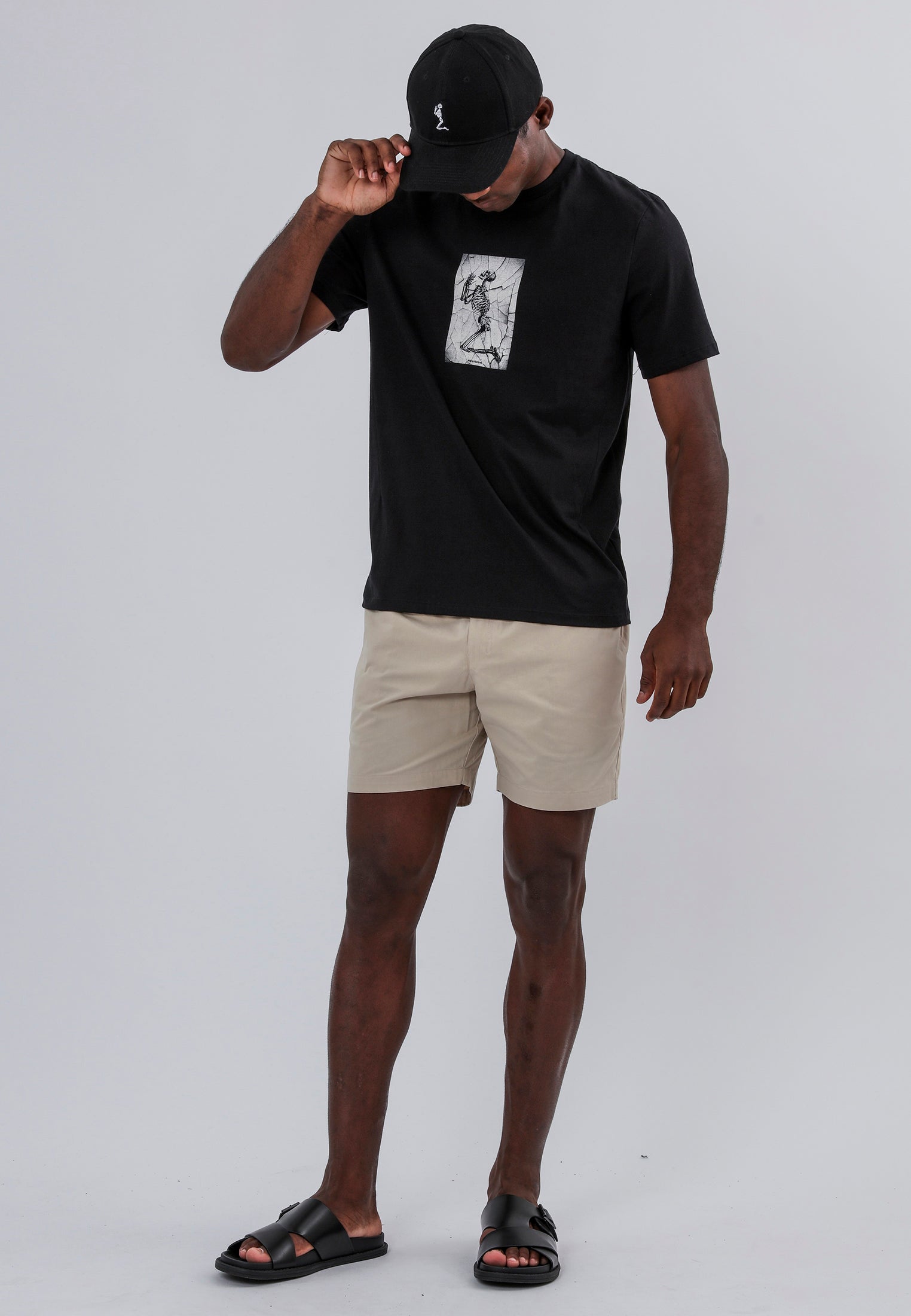 CRACK SKELETON T-SHIRT BLACK