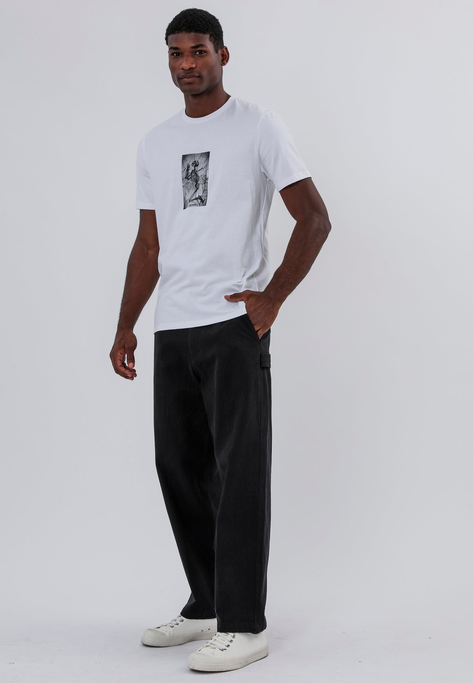 CRACK SKELETON T-SHIRT WHITE