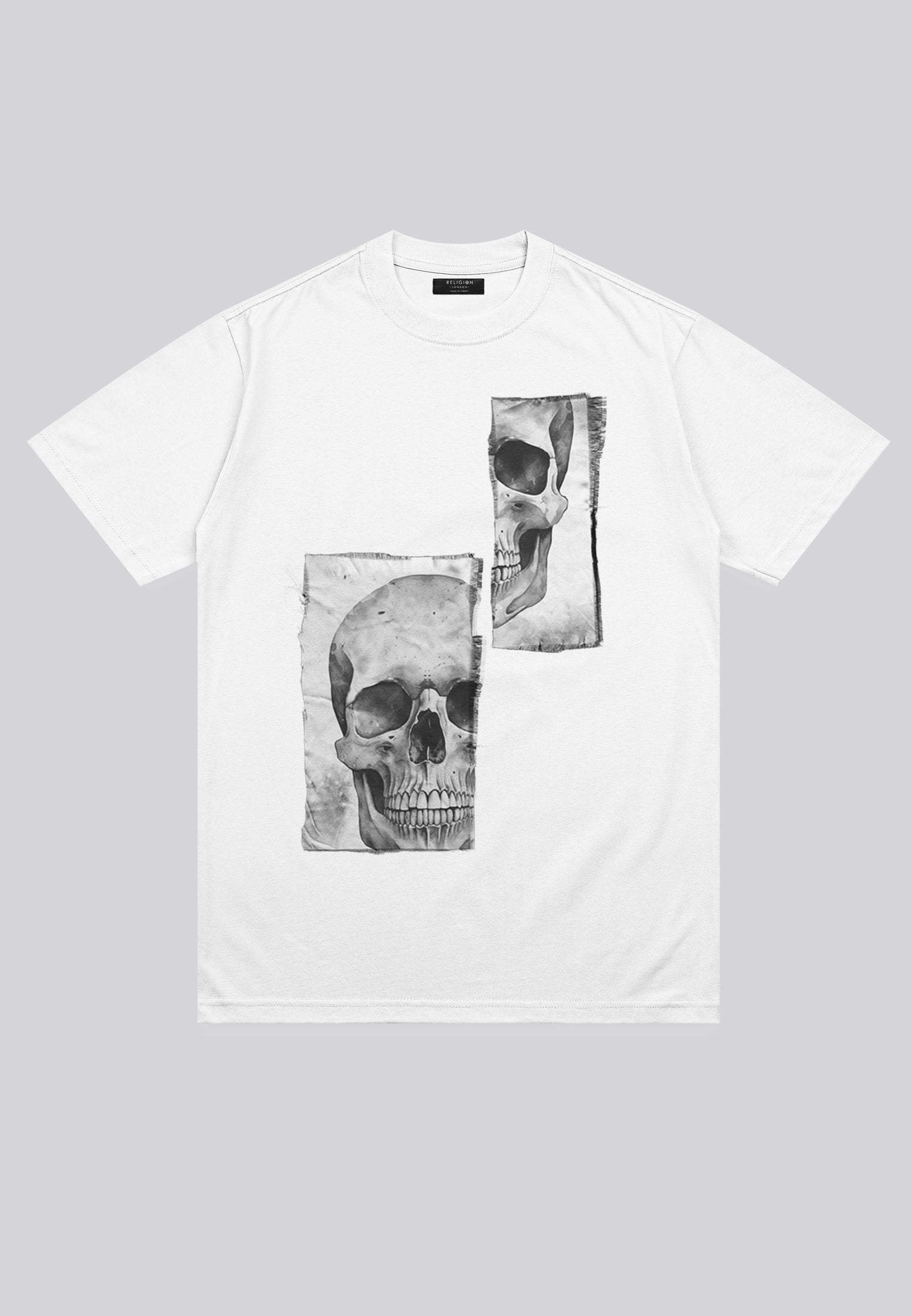 PATCH SKULL T-SHIRT WHITE