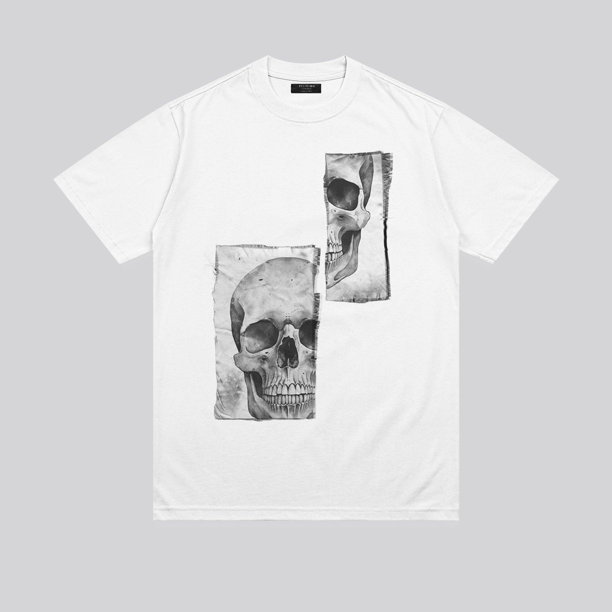 PATCH SKULL T-SHIRT WHITE