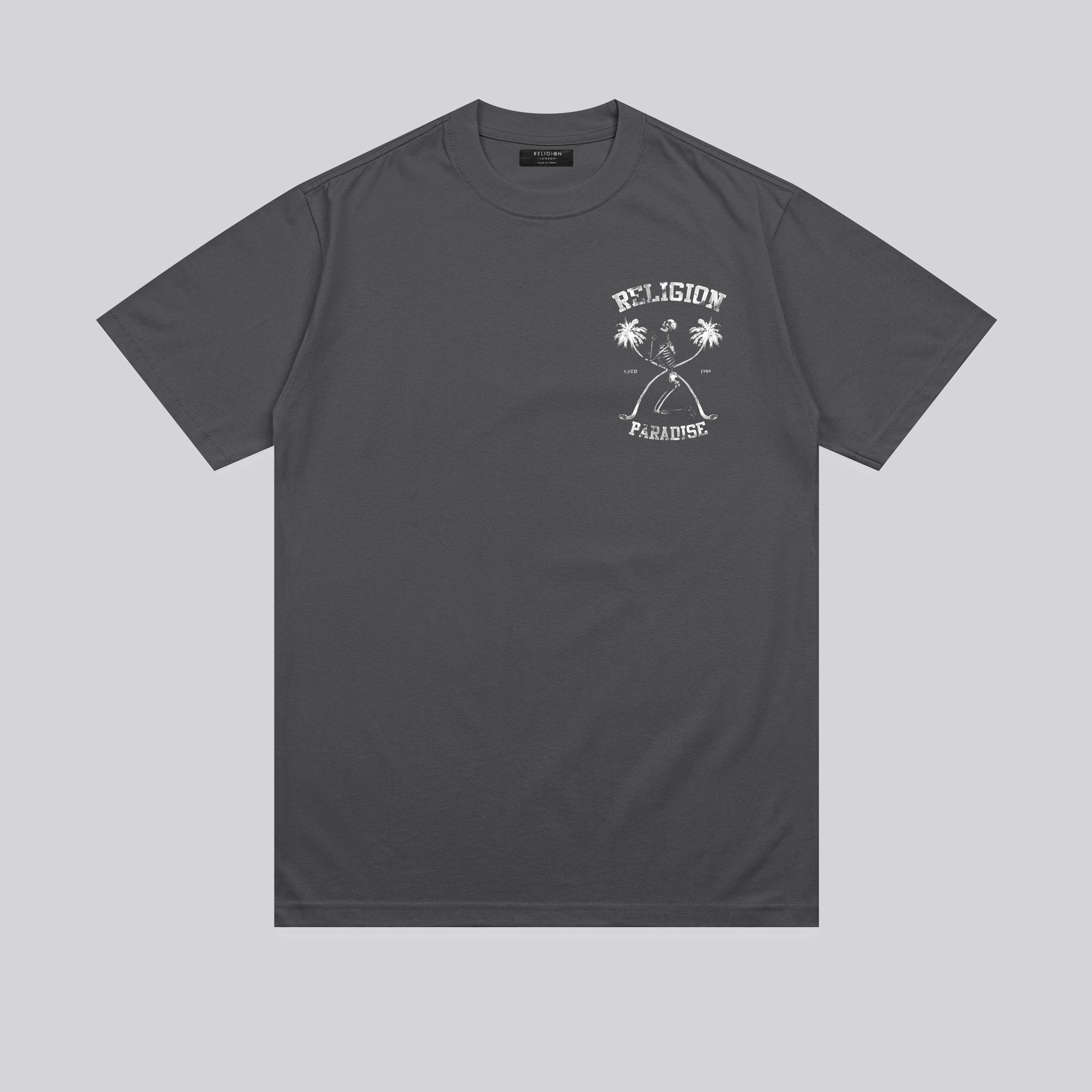 PRAYING PARADISE T-SHIRT WASHED BLACK