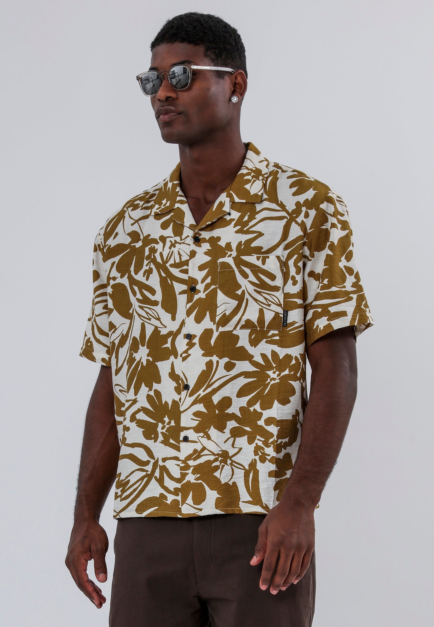ART SHIRT RUST & WHITE