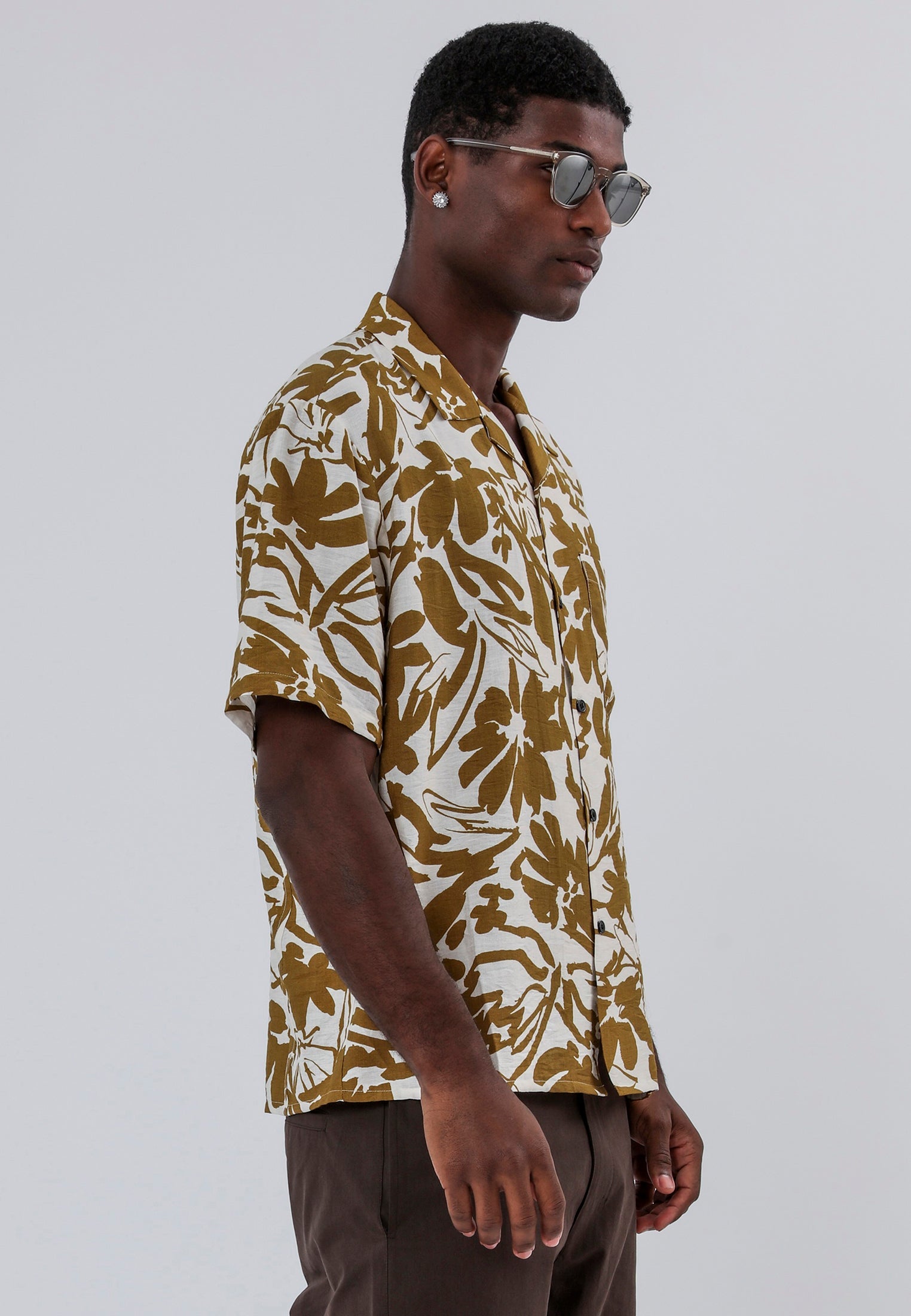 ART SHIRT RUST & WHITE