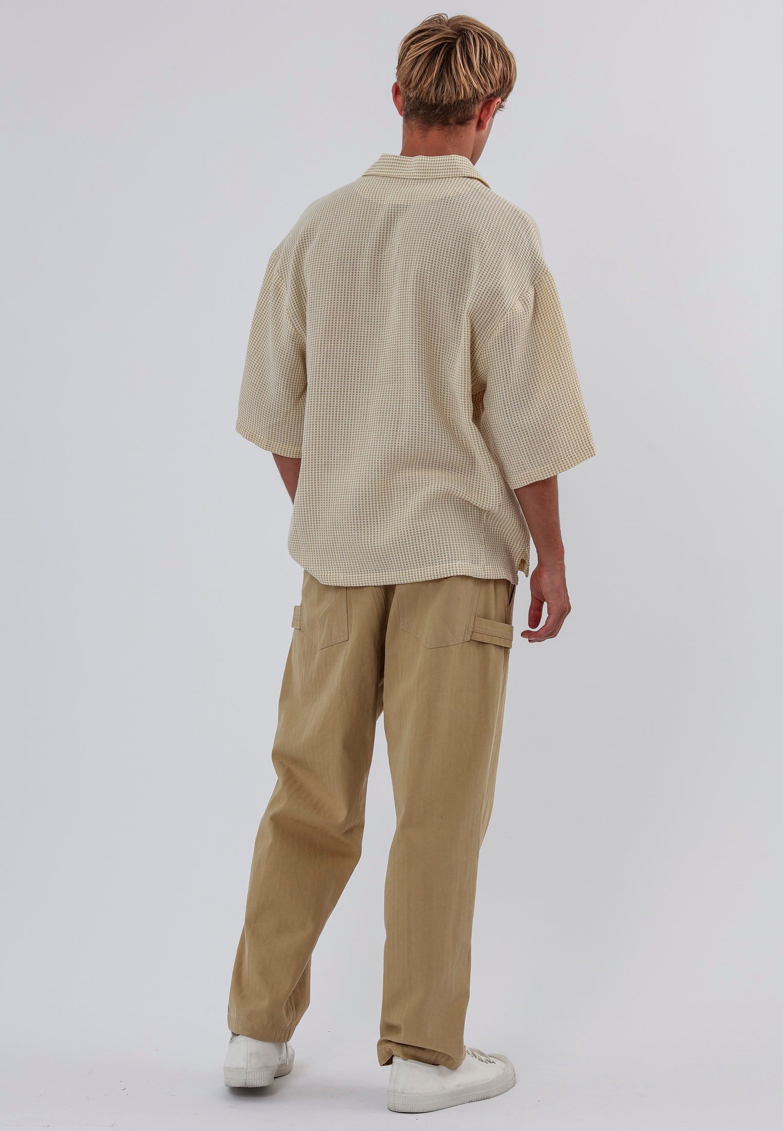 BRAILLE SHIRT OFF WHITE & SOFT KHAKI