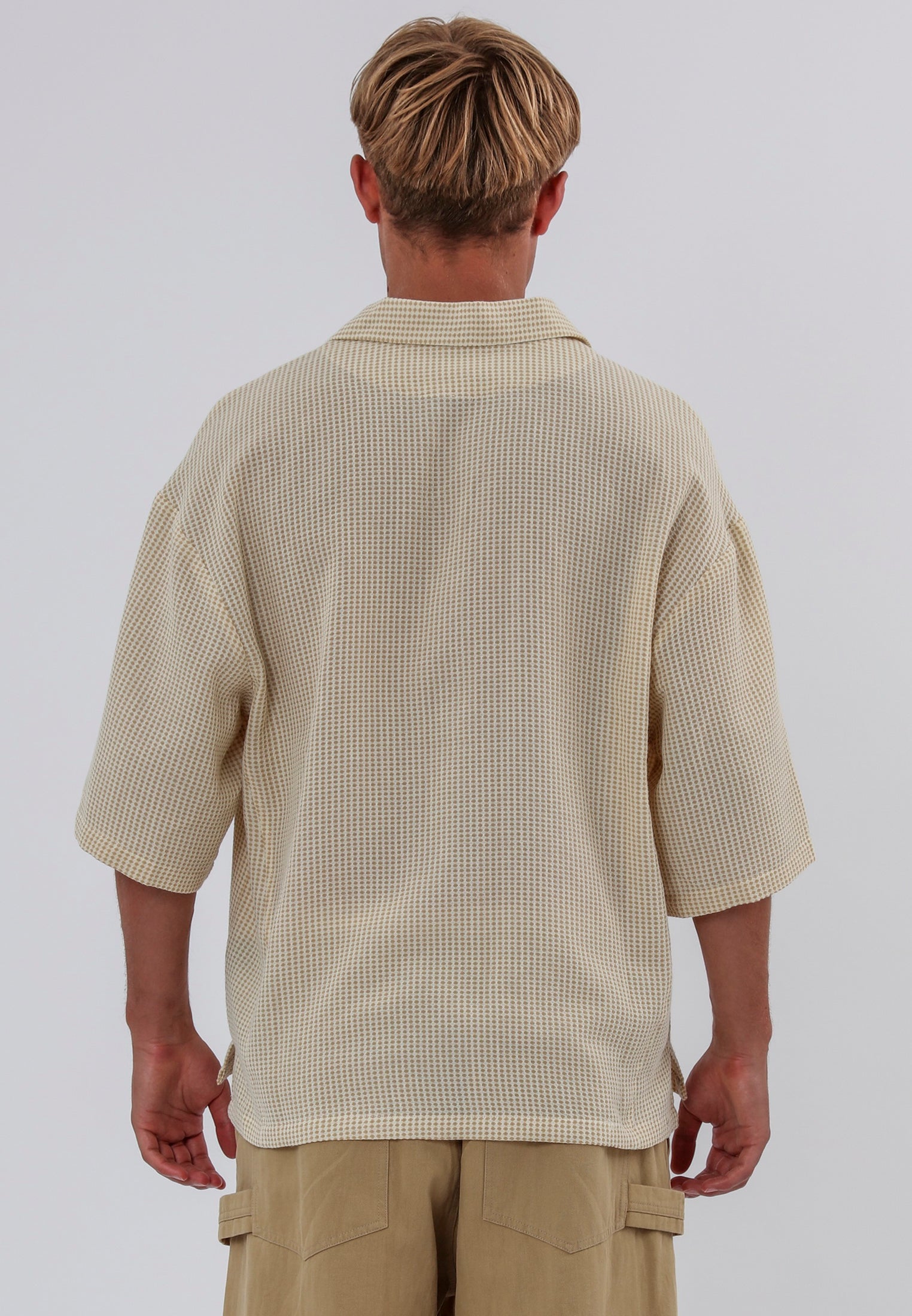 BRAILLE SHIRT OFF WHITE & SOFT KHAKI