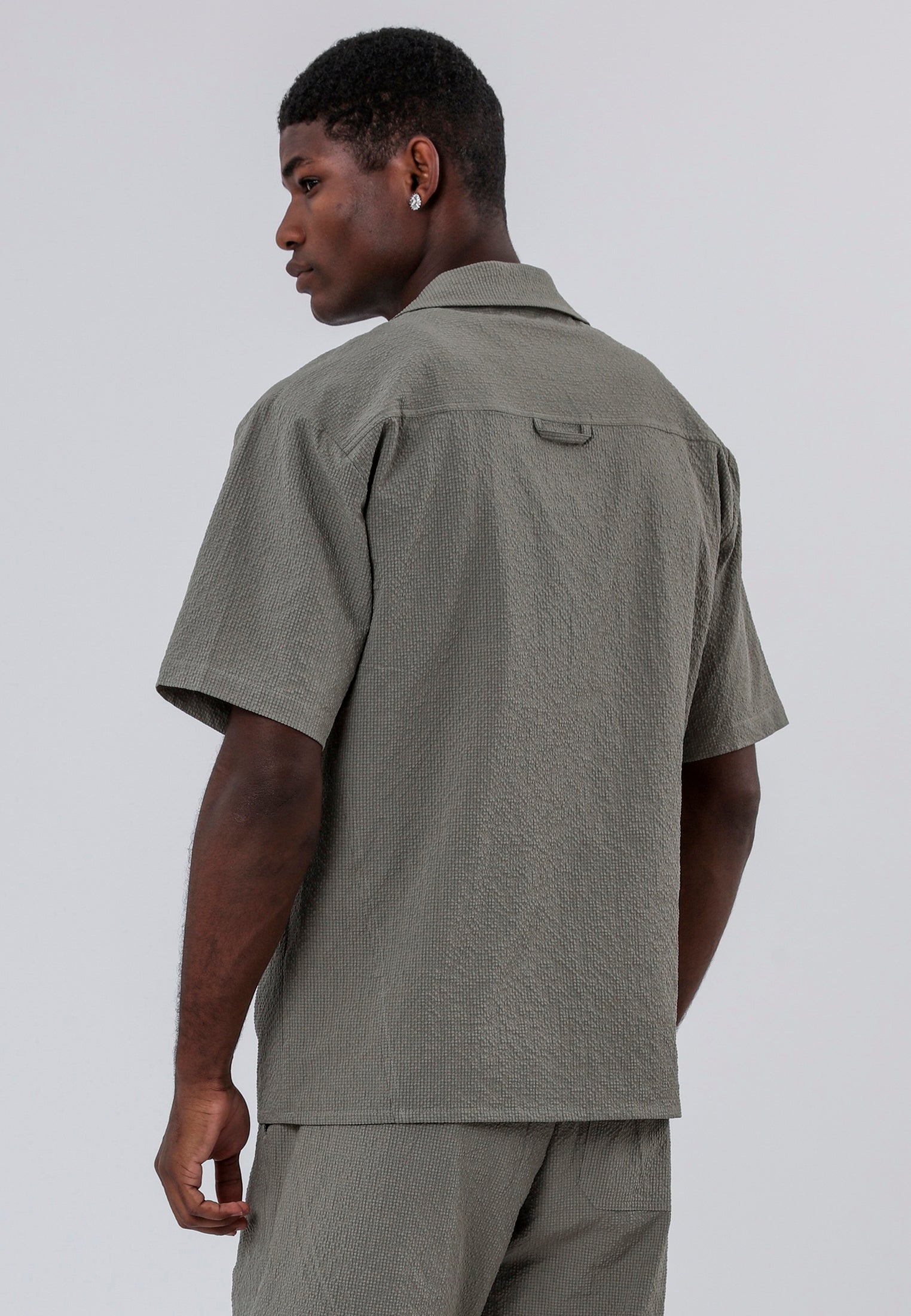 MYKONOS DOUBLE POCKET HOLIDAY SHIRT MOSS GREEN