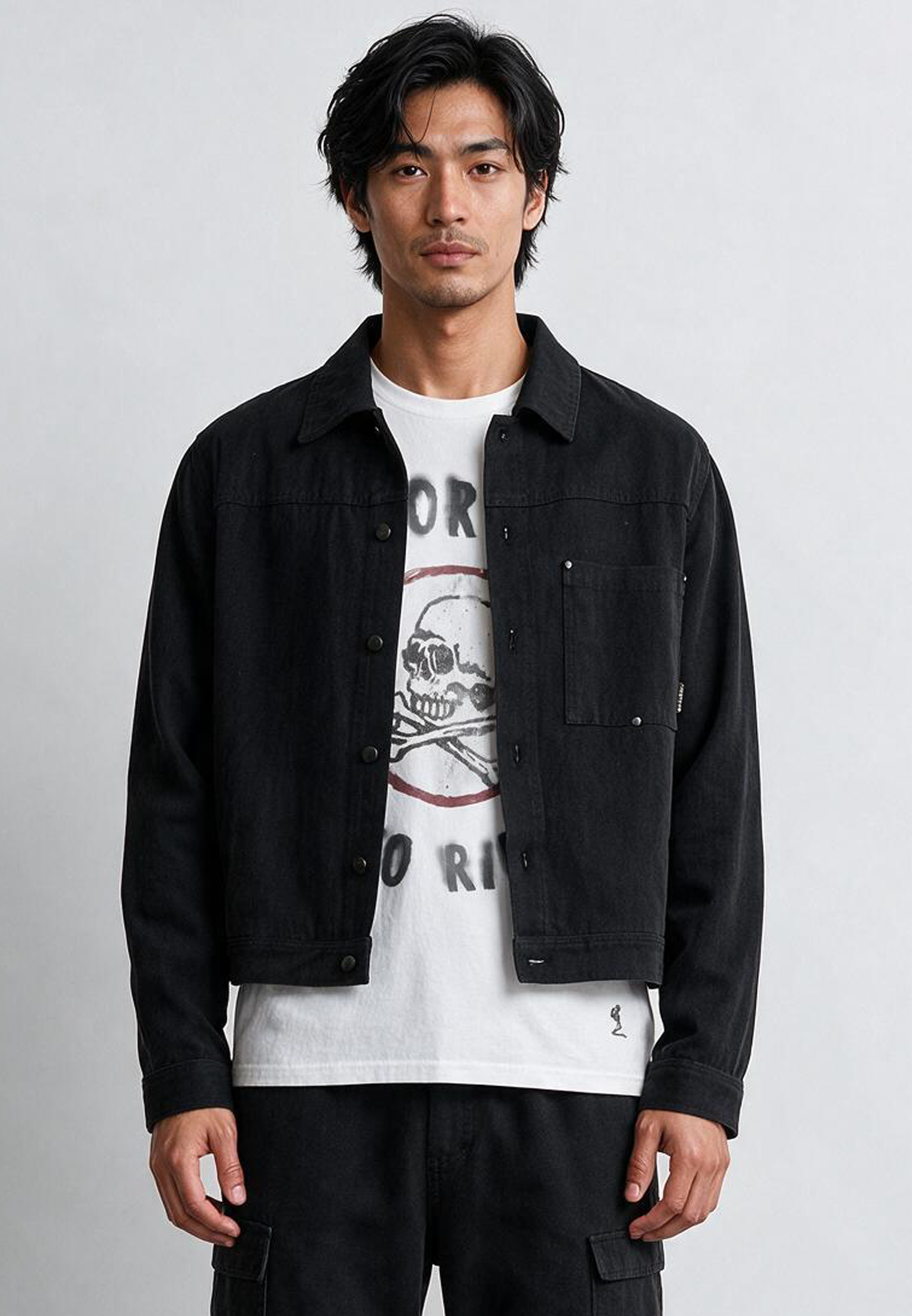 DENIM JACKET BLACK