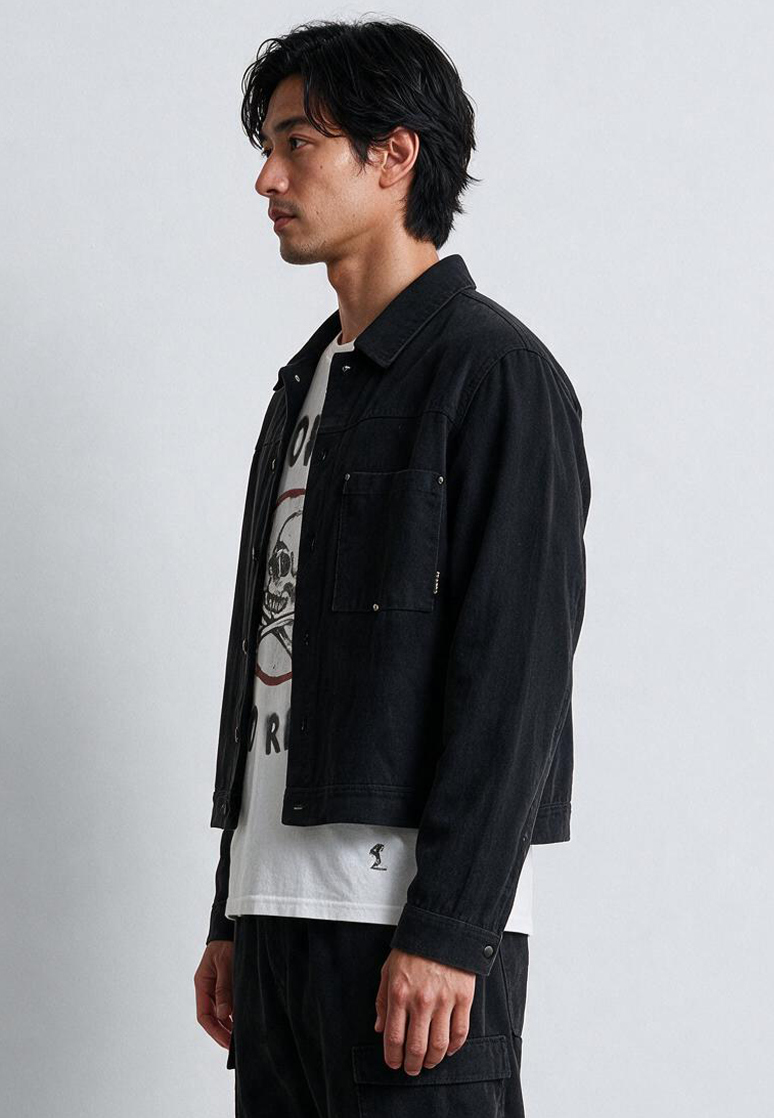 DENIM JACKET BLACK