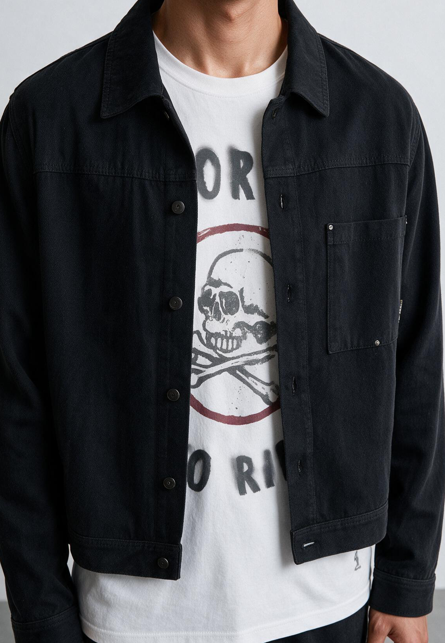 DENIM JACKET BLACK