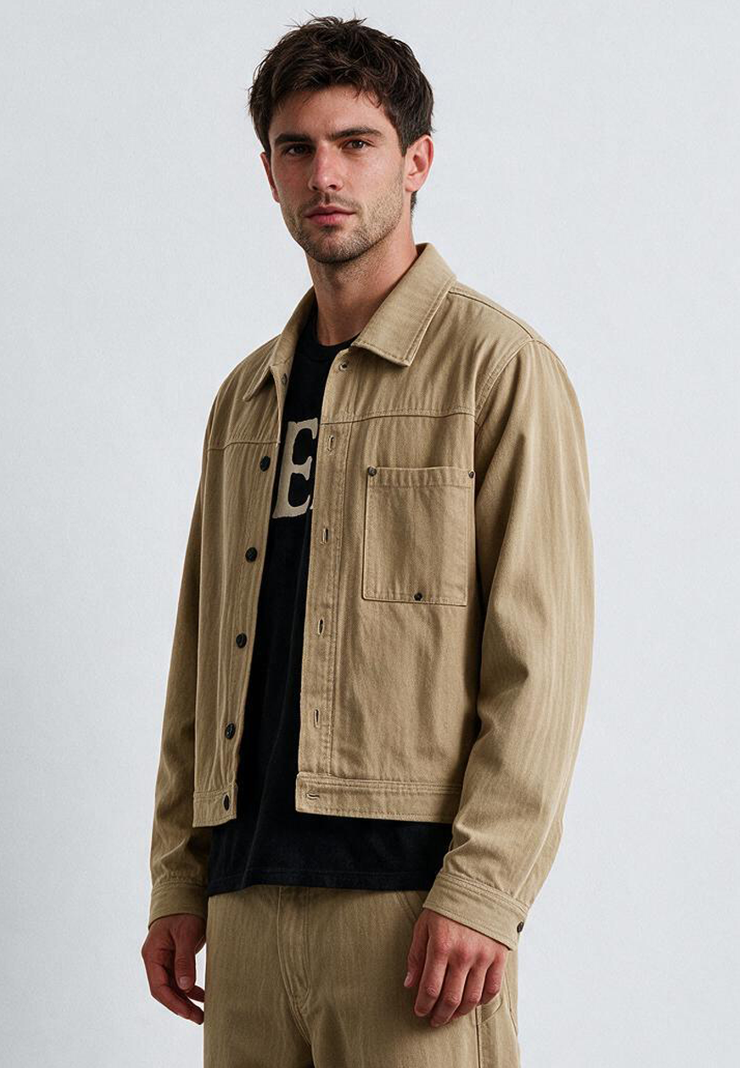 DENIM JACKET SAND
