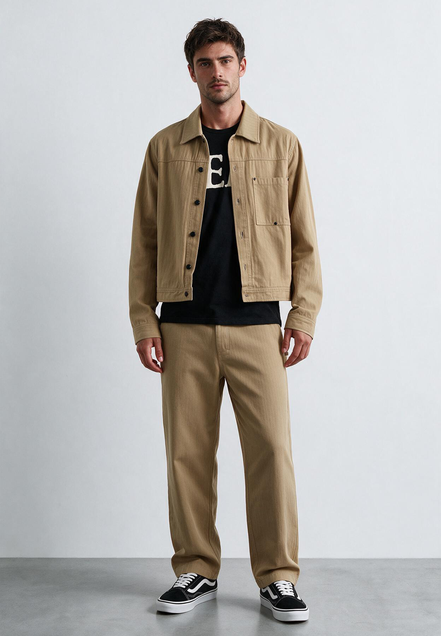 DENIM JACKET SAND