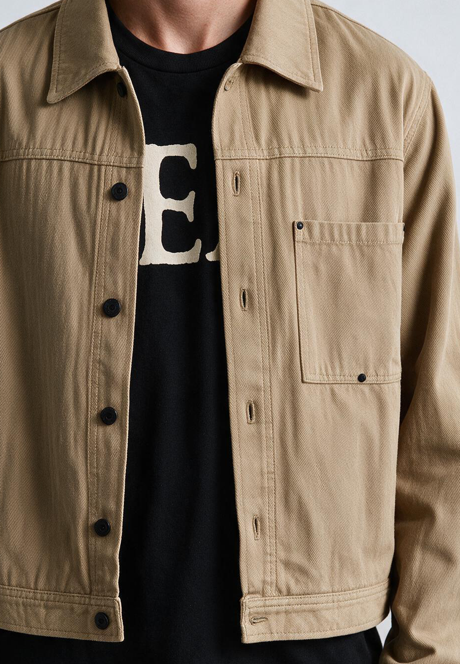 DENIM JACKET SAND