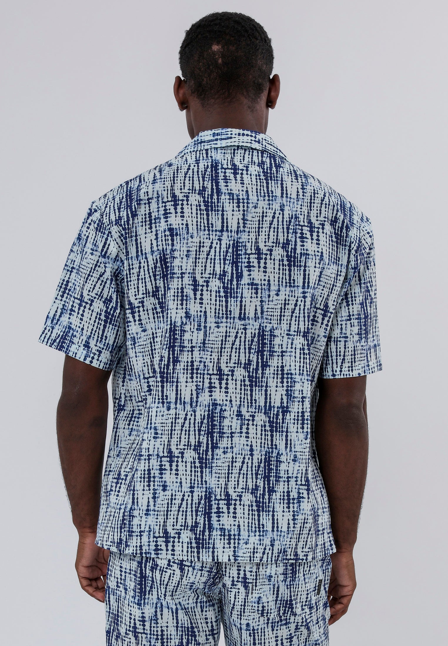 DRIP DYE SHIRT WHITE & BLUE