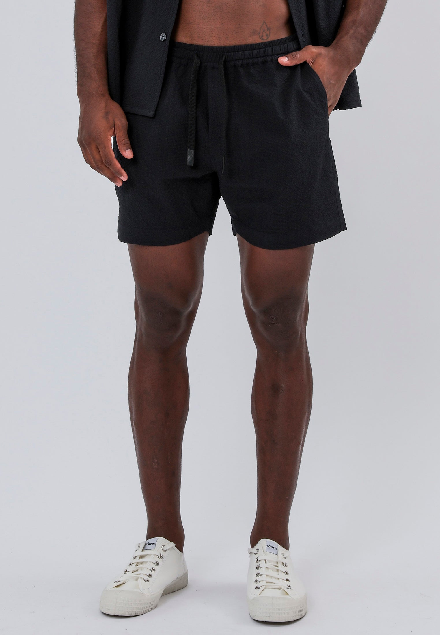 MONACO ELASTICATED CHINO HOLIDAY SHORTS MIDNIGHT