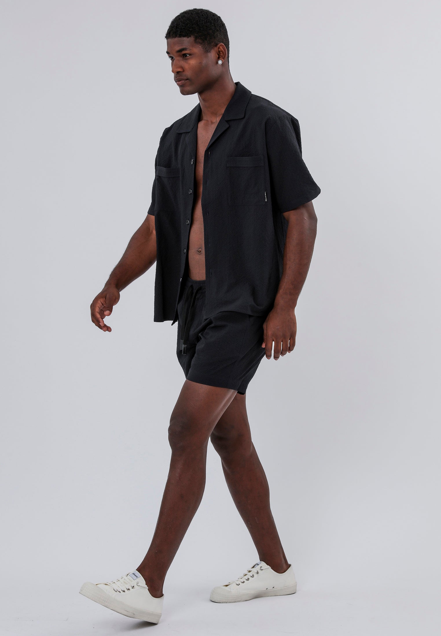 MONACO ELASTICATED CHINO HOLIDAY SHORTS MIDNIGHT