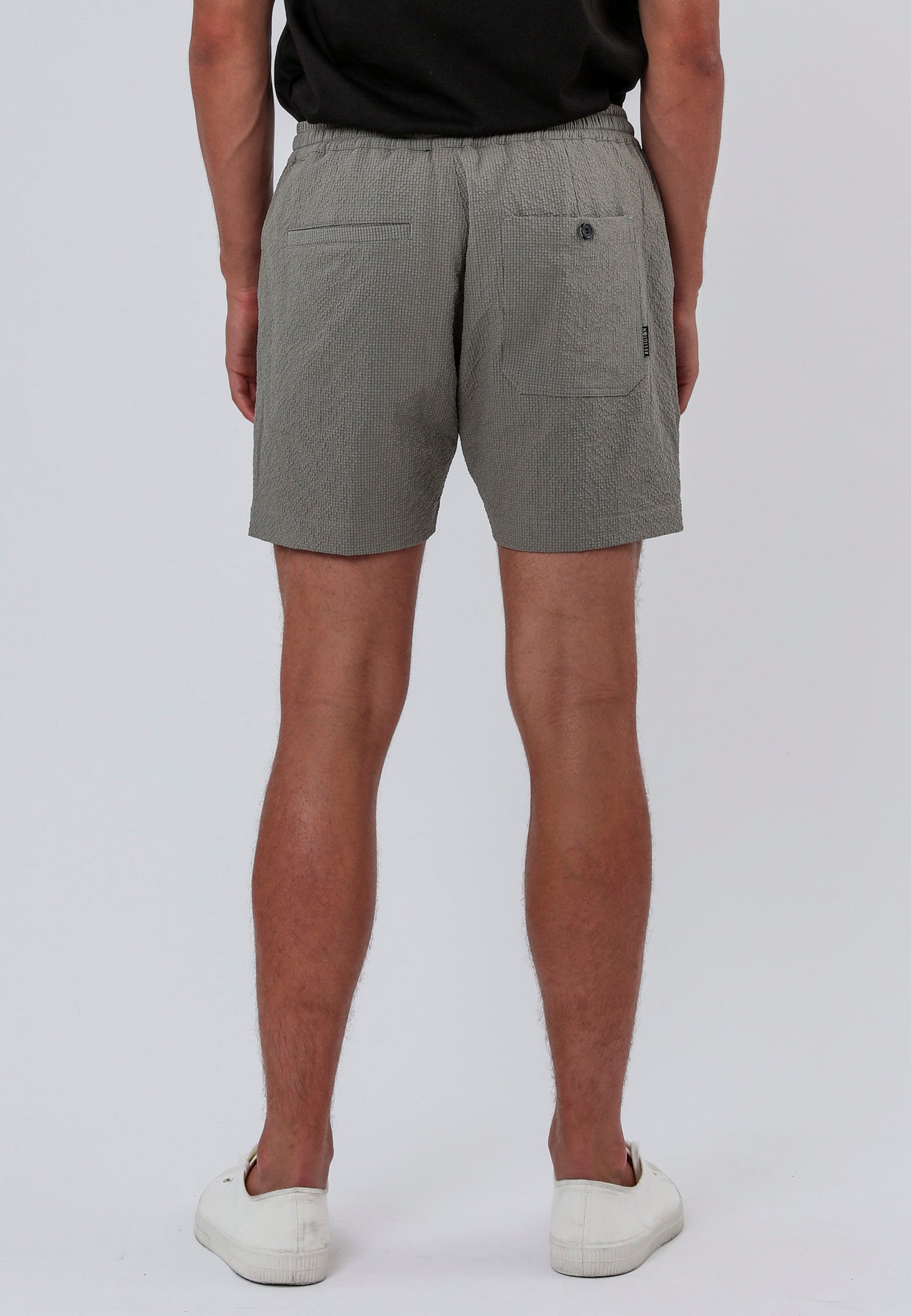MYKONOS ELASTICATED CHINOS HOLIDAY SHORT MOSS GREEN