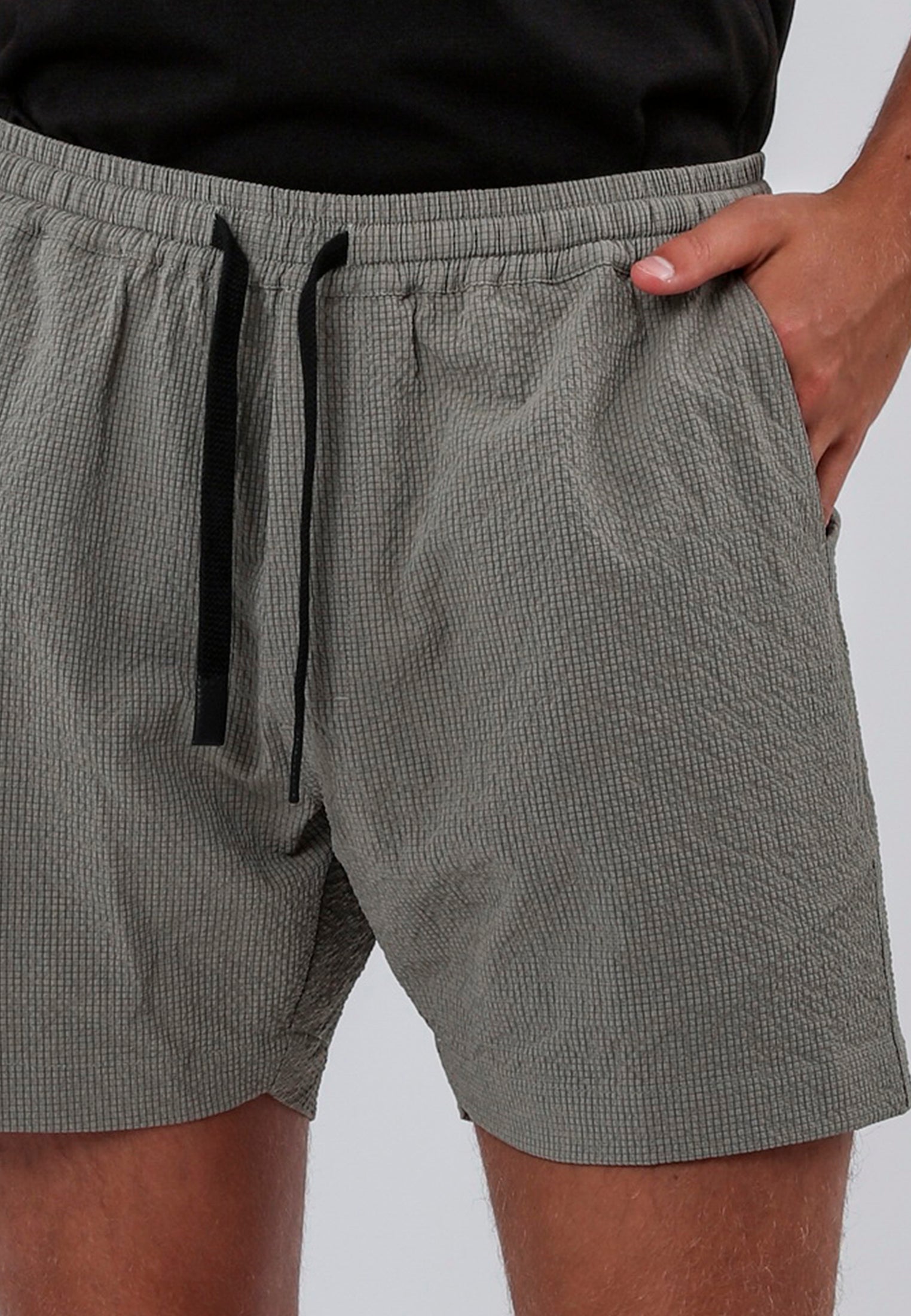 MYKONOS ELASTICATED CHINOS HOLIDAY SHORT MOSS GREEN