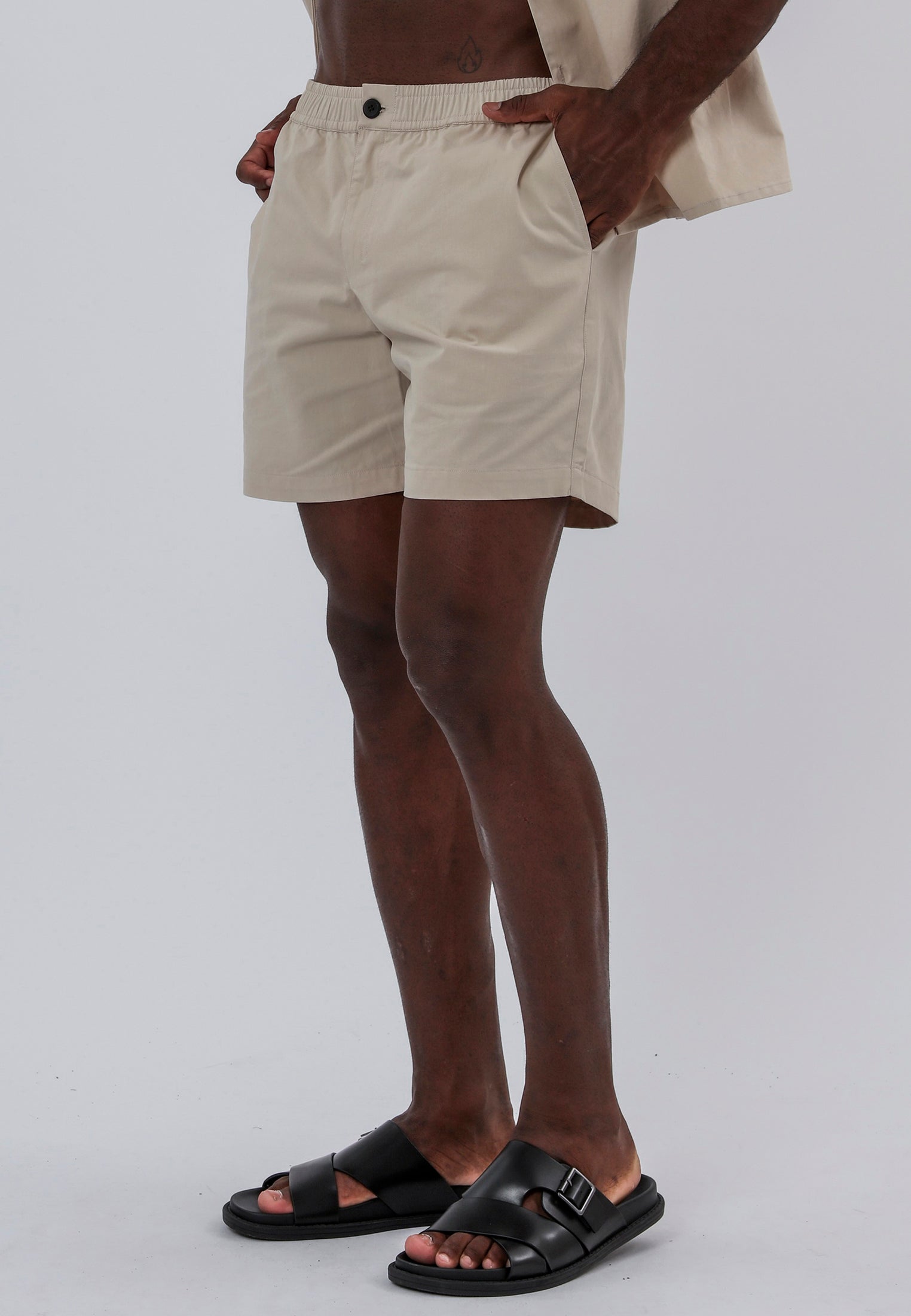 MARBELLA ELASTICATED HOLIDAY SHORTS DUNE