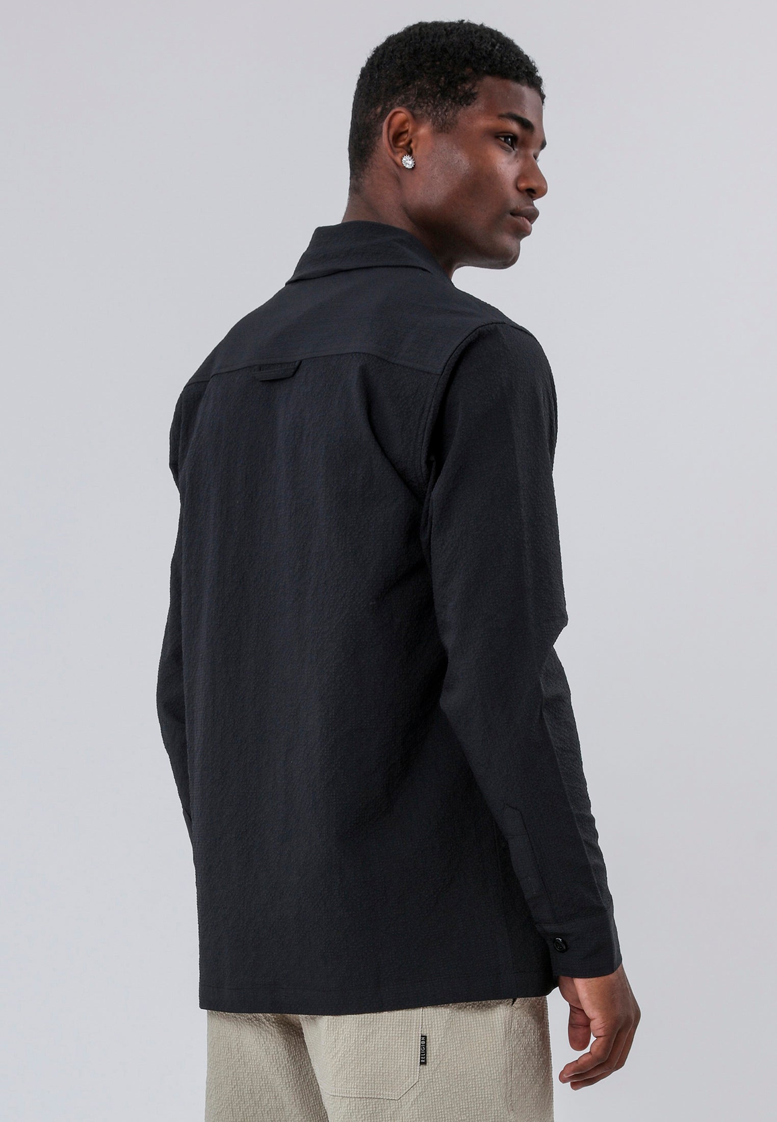 MONACO LONG SLEEVE HOLIDAY SHIRT MIDNIGHT