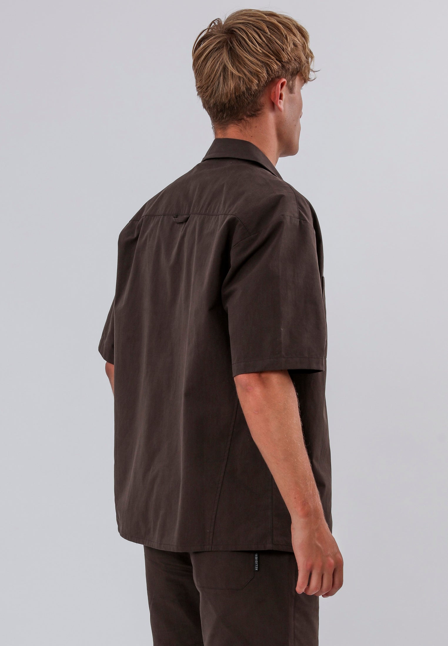 SAINT-TROPEZ LIGHTWEIGHT HOLIDAY SHIRT CHOCOLATE