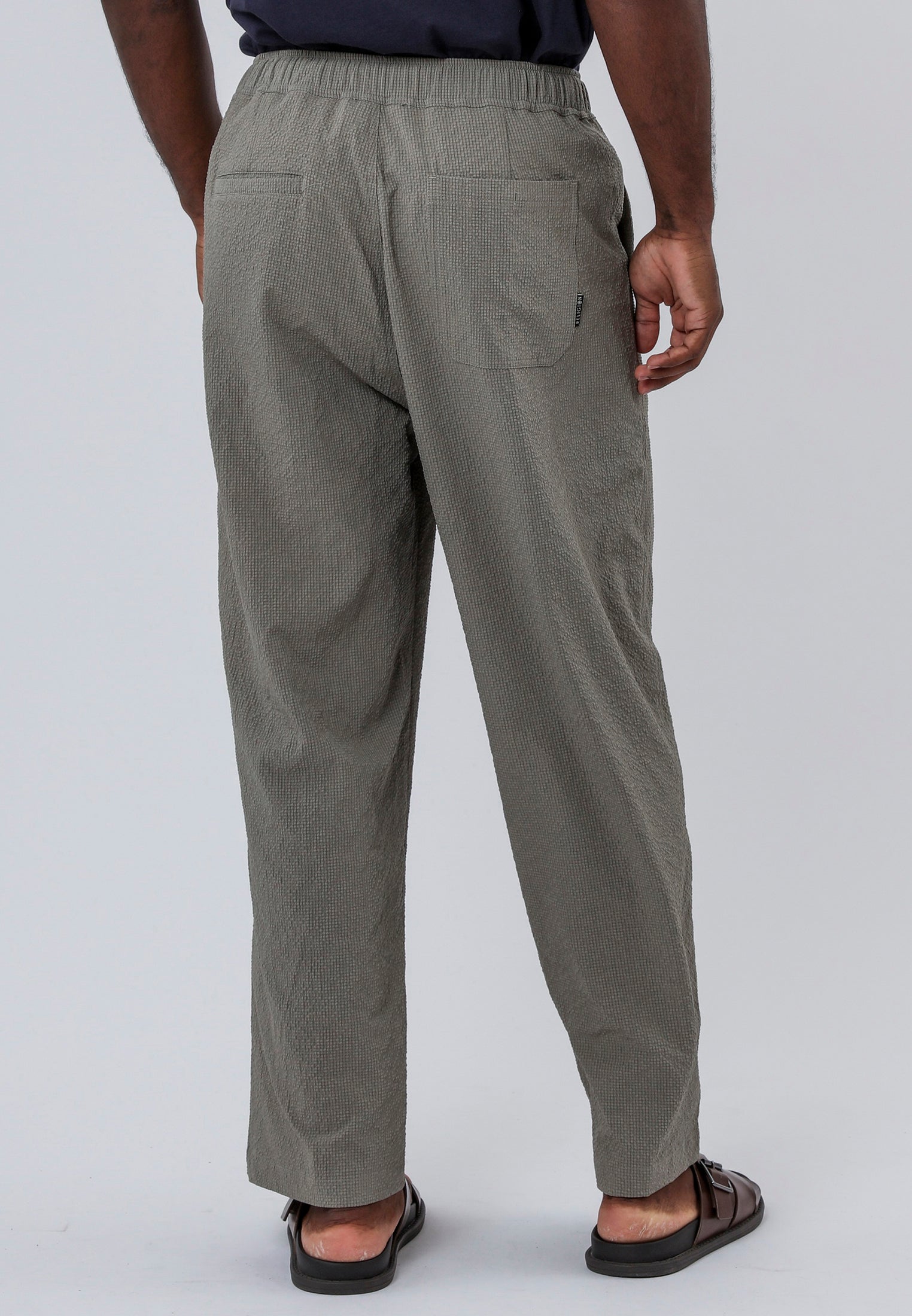 MYKONOS PLEATED HOLIDAY TROUSERS MOSS GREEN