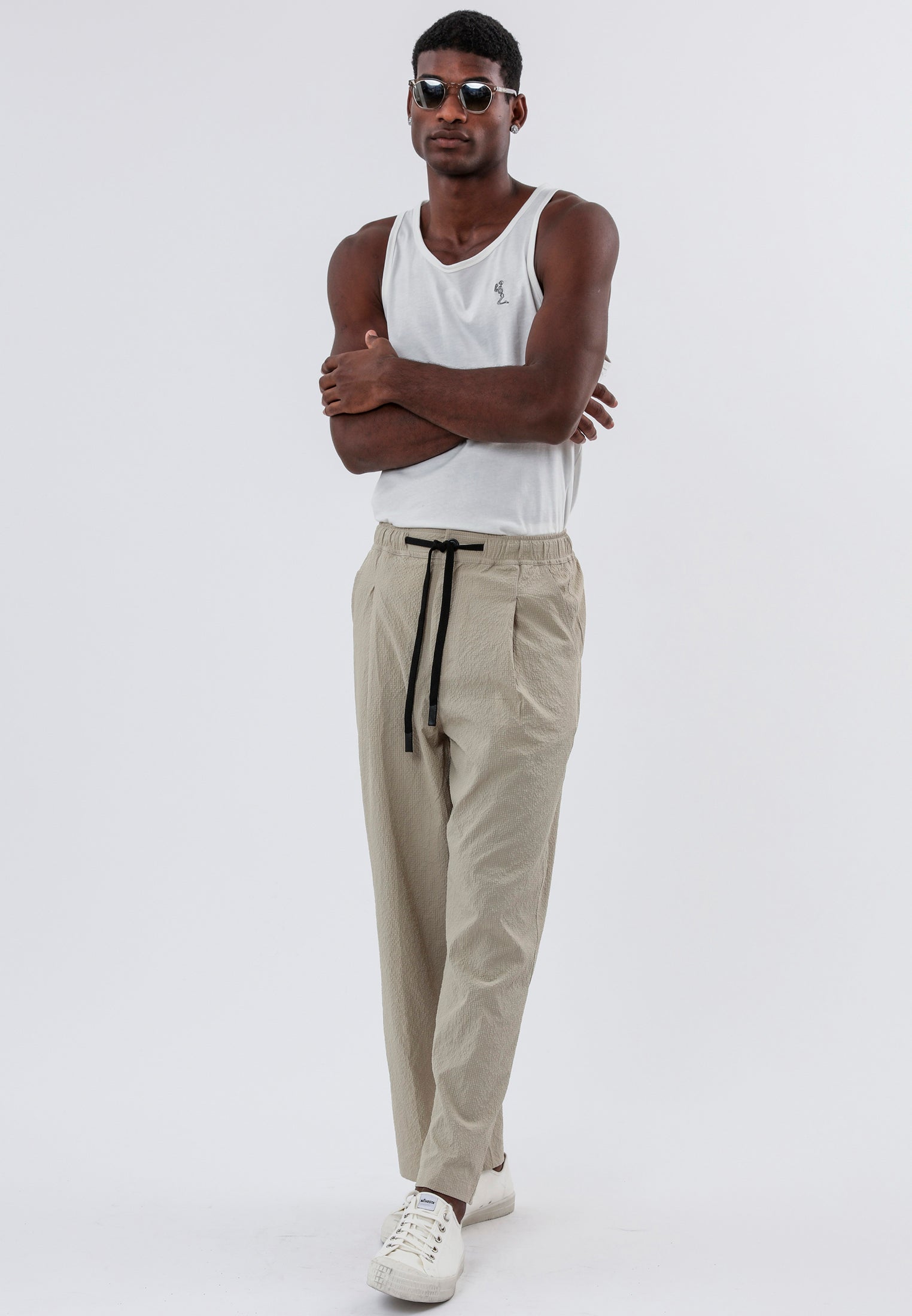 MONACO PLEATED HOLIDAY TROUSERS SHELL