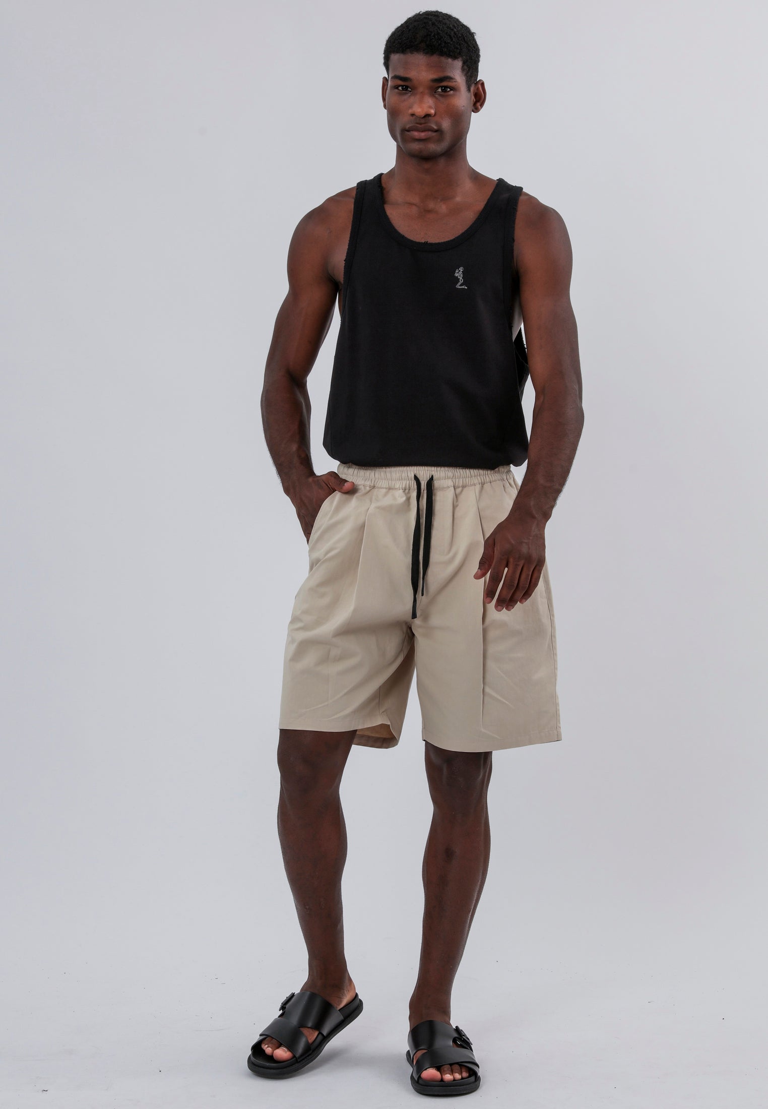 MARBELLA PLEATED HOLIDAY SHORTS DUNE