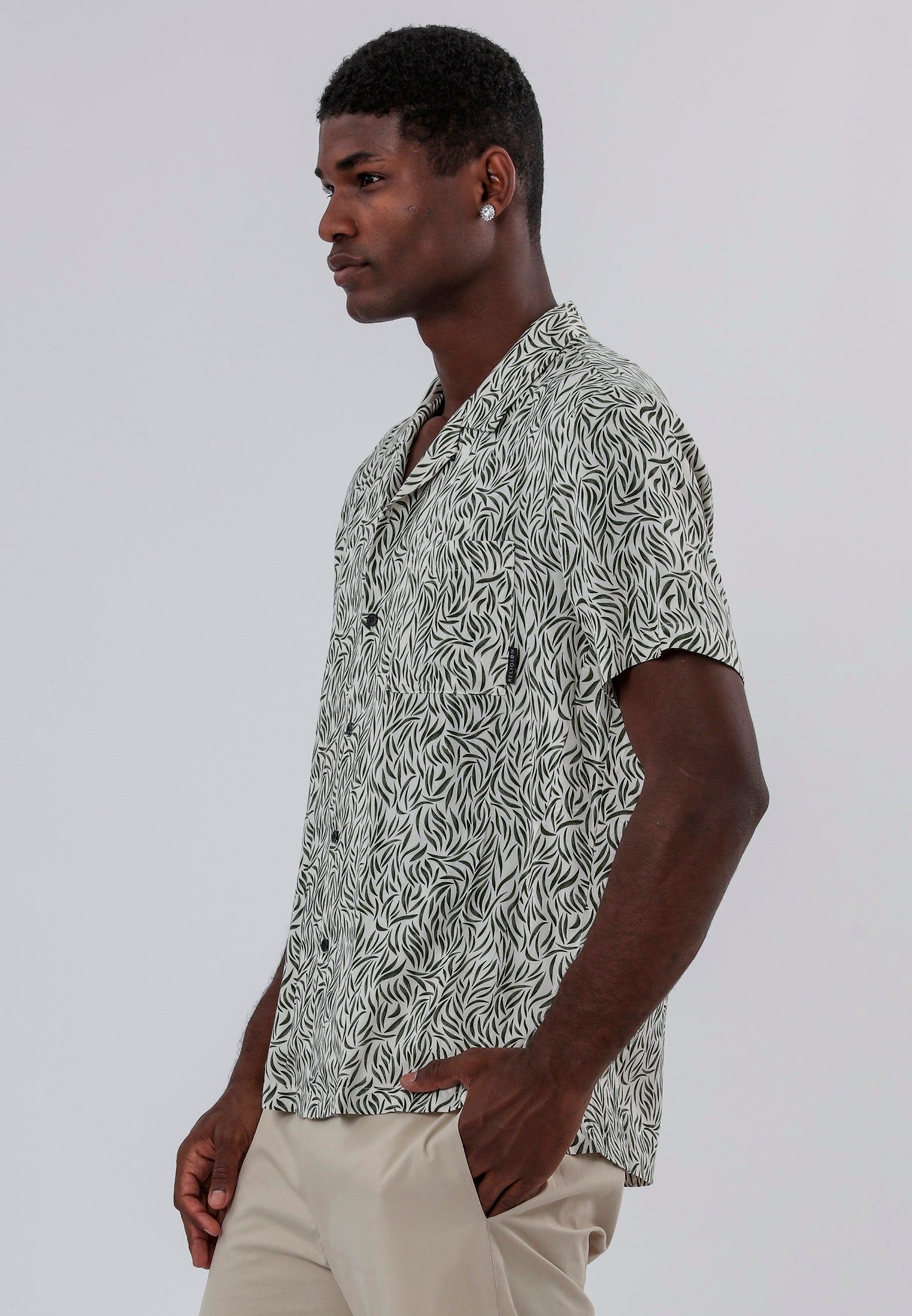 STROKE SHIRT WHITE & GREEN