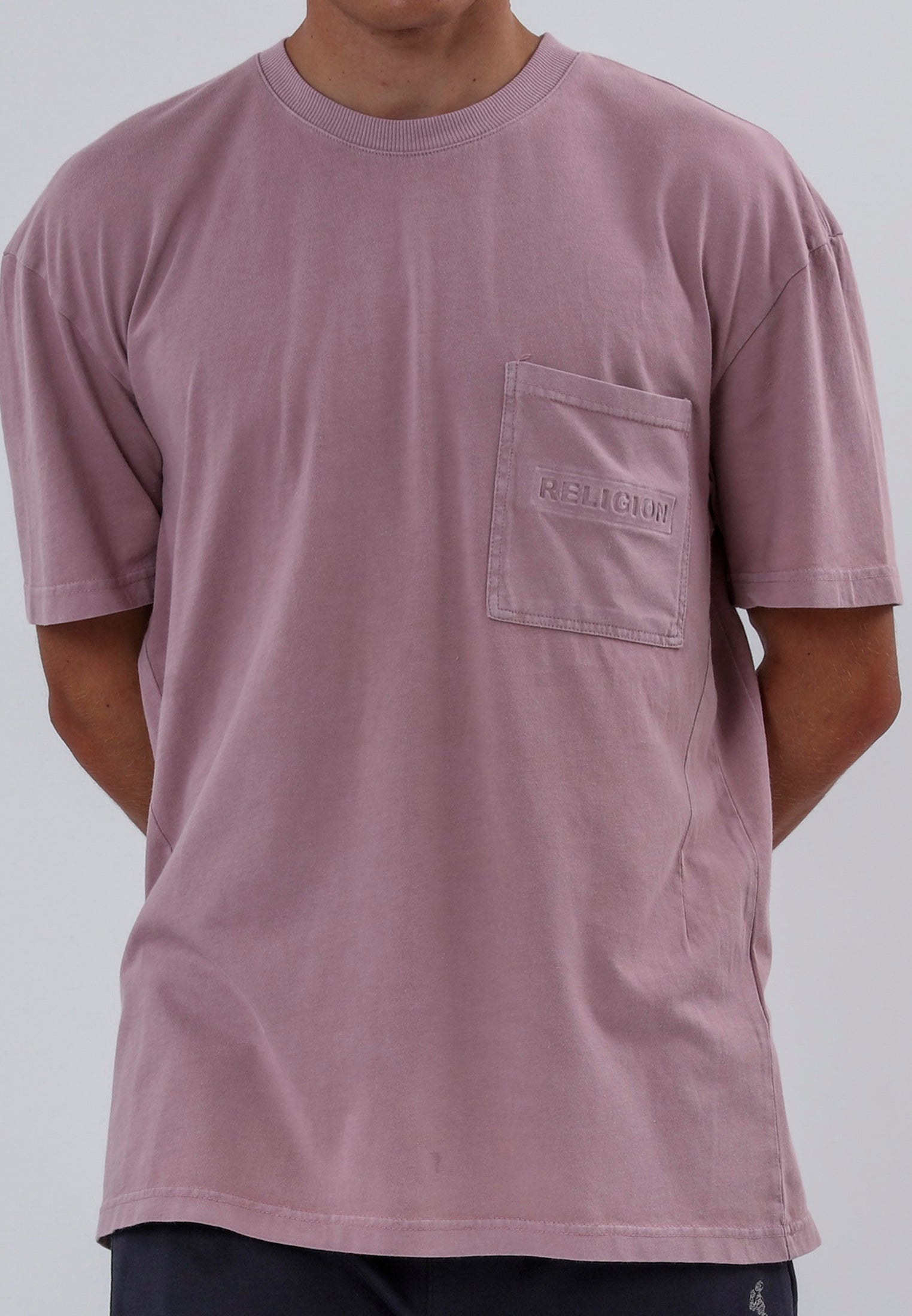 ACID LOGO T-SHIRT WASHED LAVENDER
