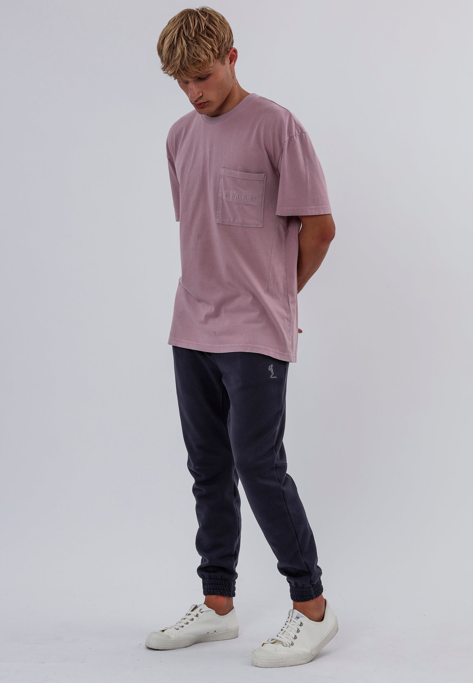 ACID LOGO T-SHIRT WASHED LAVENDER