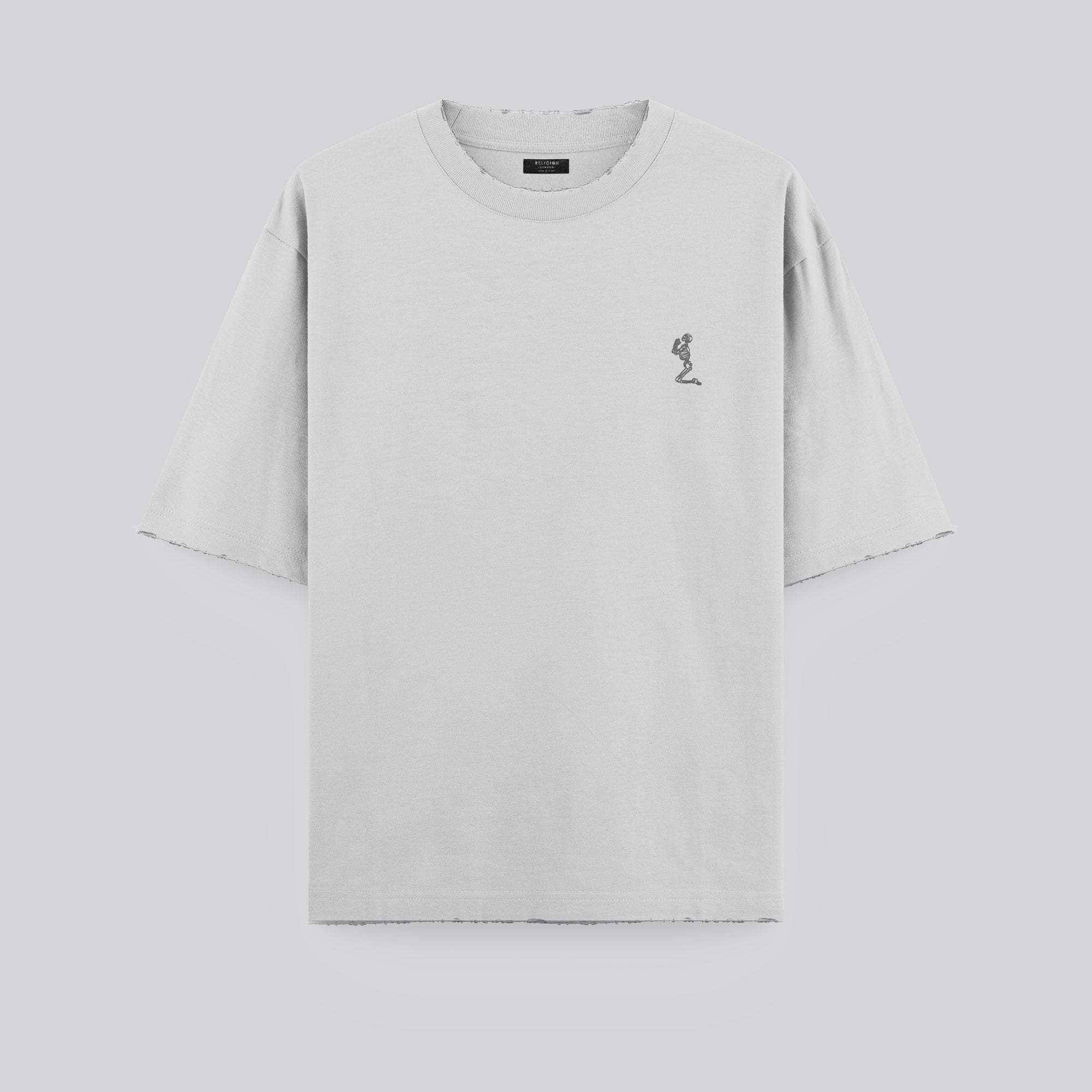 BATTLE DISTRESSED T-SHIRT OFF WHITE