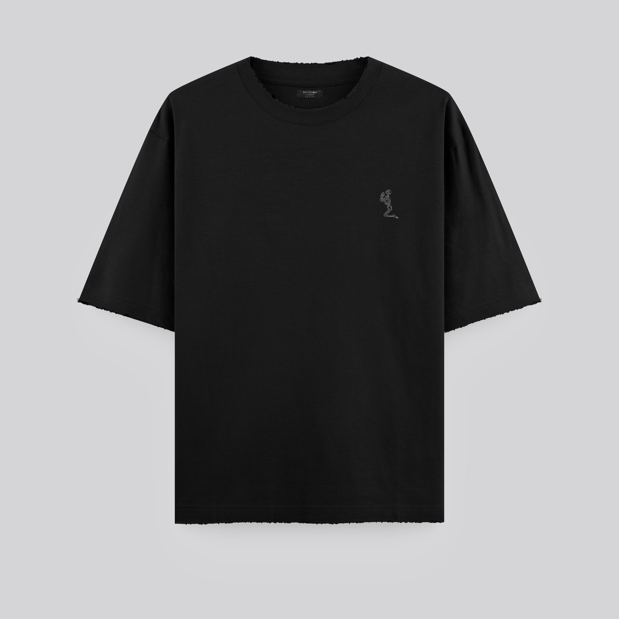 BATTLE DISTRESSED T-SHIRT BLACK