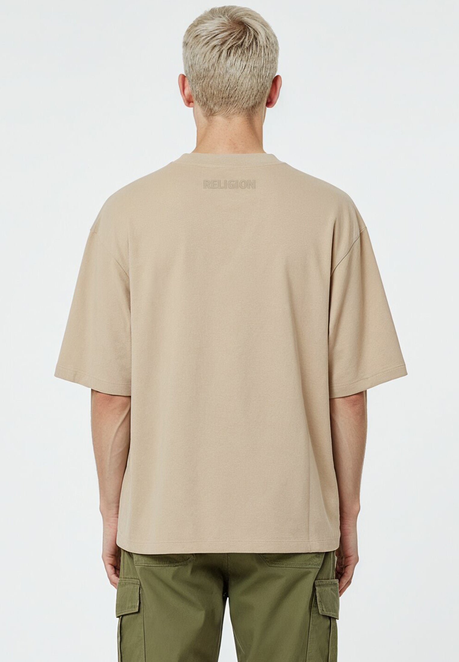 CROP BOX T-SHIRT KHAKI