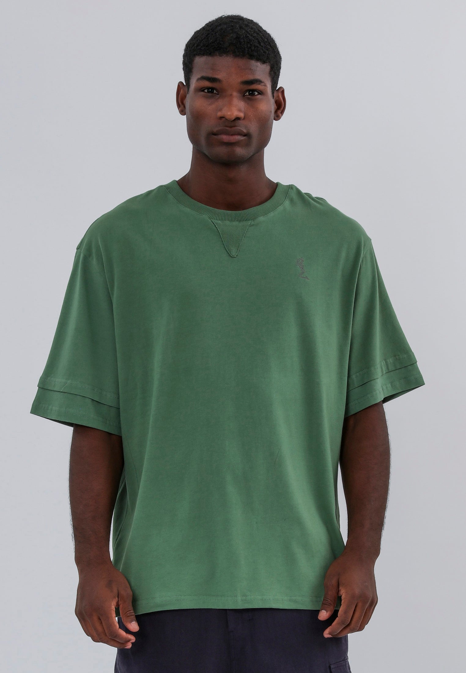 DOUBLE SLEEVE T-SHIRT GREEN