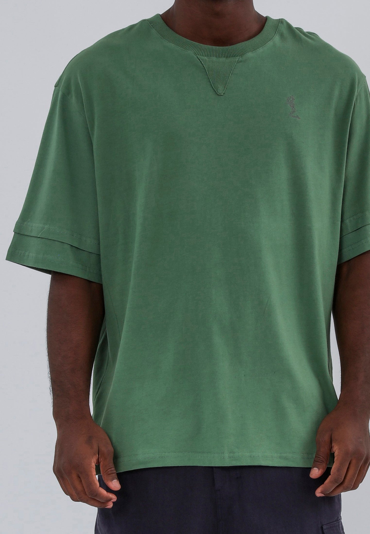 DOUBLE SLEEVE T-SHIRT GREEN