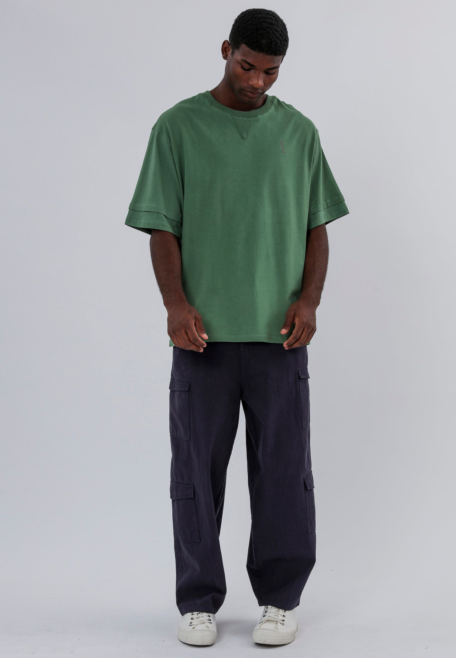 DOUBLE SLEEVE T-SHIRT GREEN