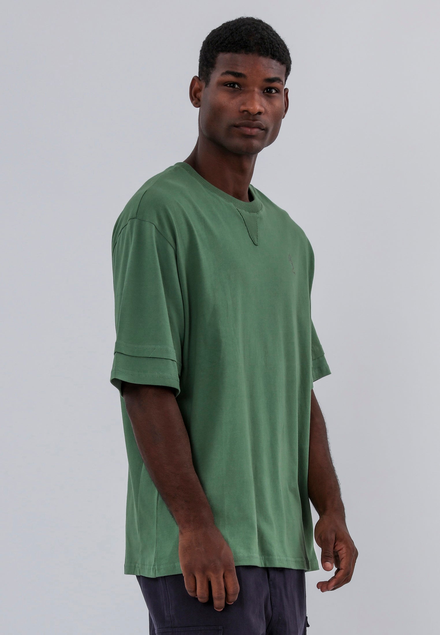 DOUBLE SLEEVE T-SHIRT GREEN